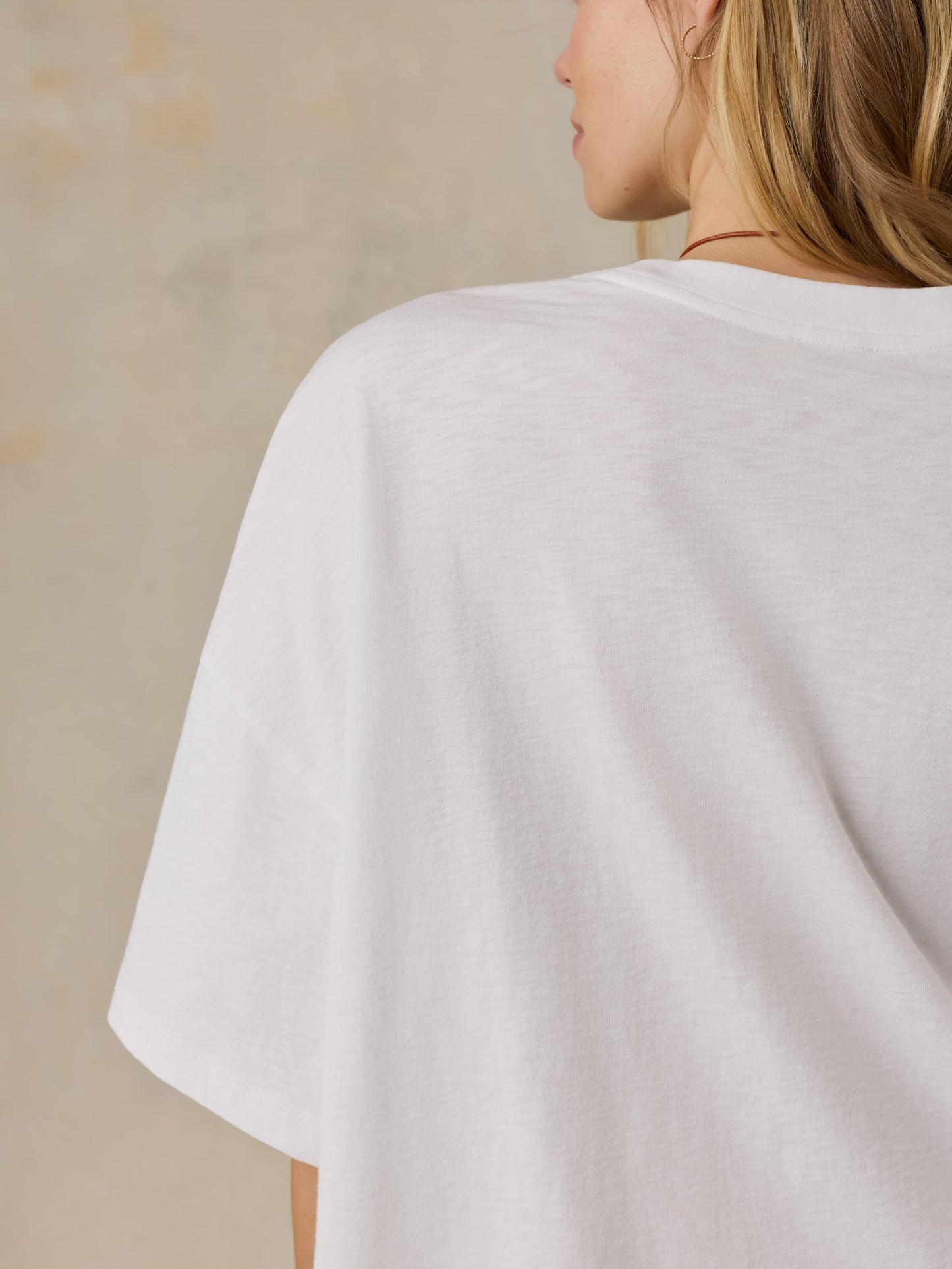 Sunwashed Boyfriend Tee - White