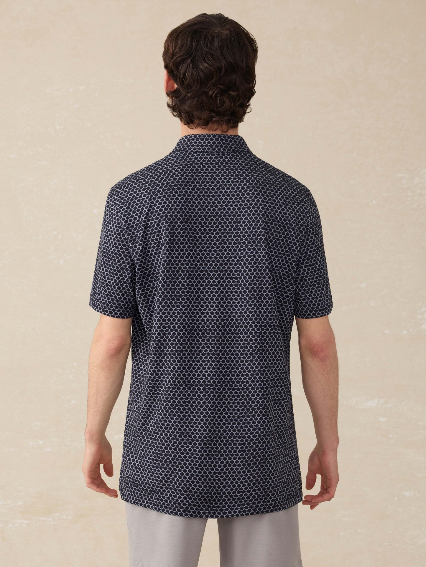 Short-Sleeve MovementTM Pique Polo - Midnight Fishscale