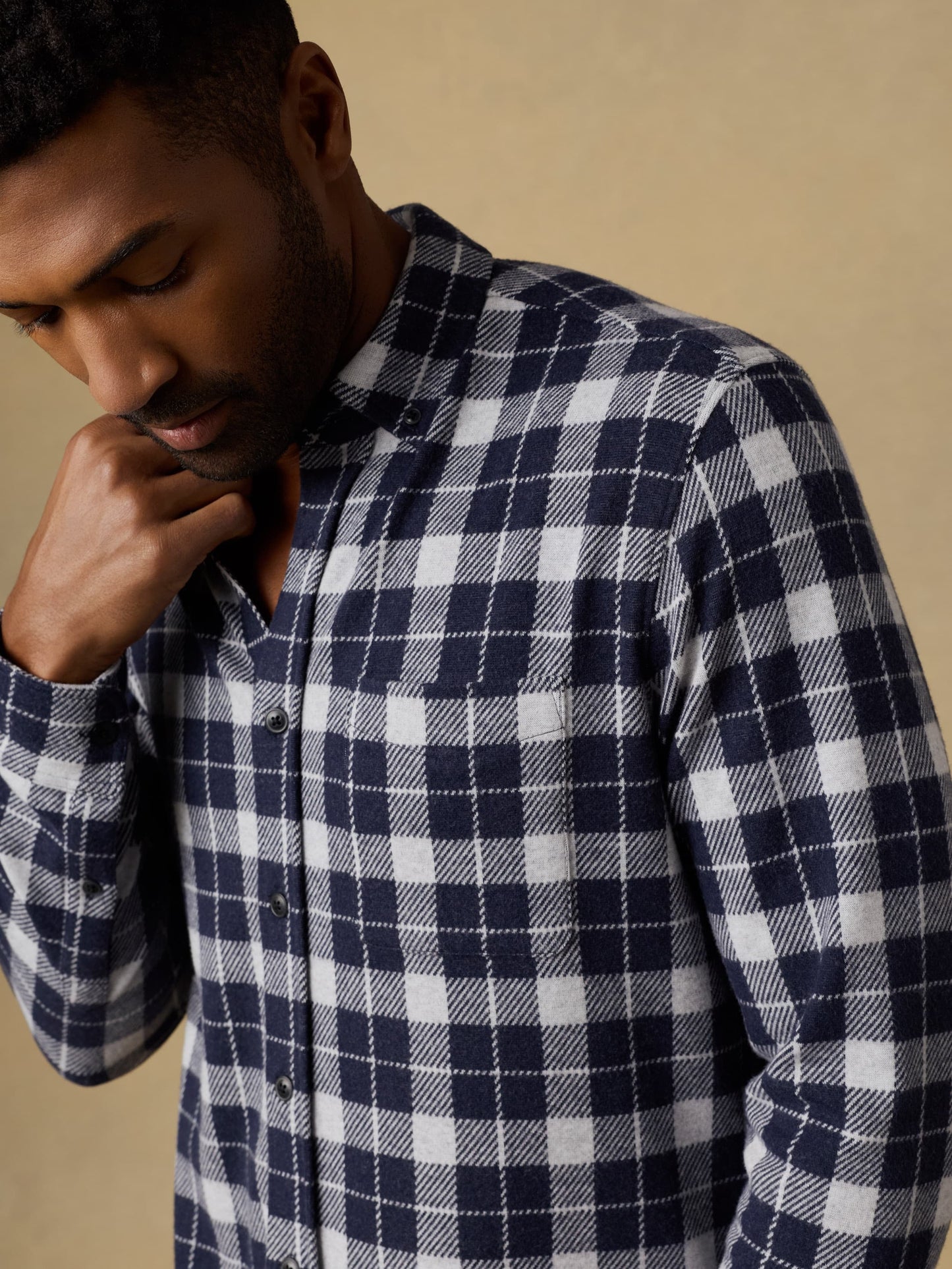 LegendTM Sweater Shirt (Single Pocket) - Midnight Lake Plaid