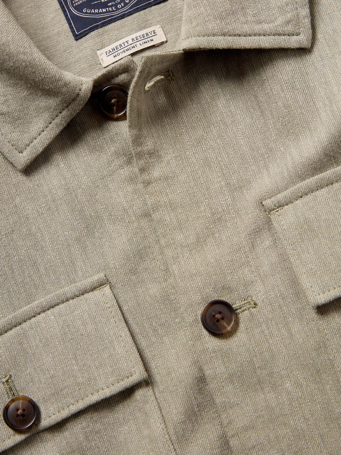 MovementTM Linen Shirt Jacket - Sage Cliff