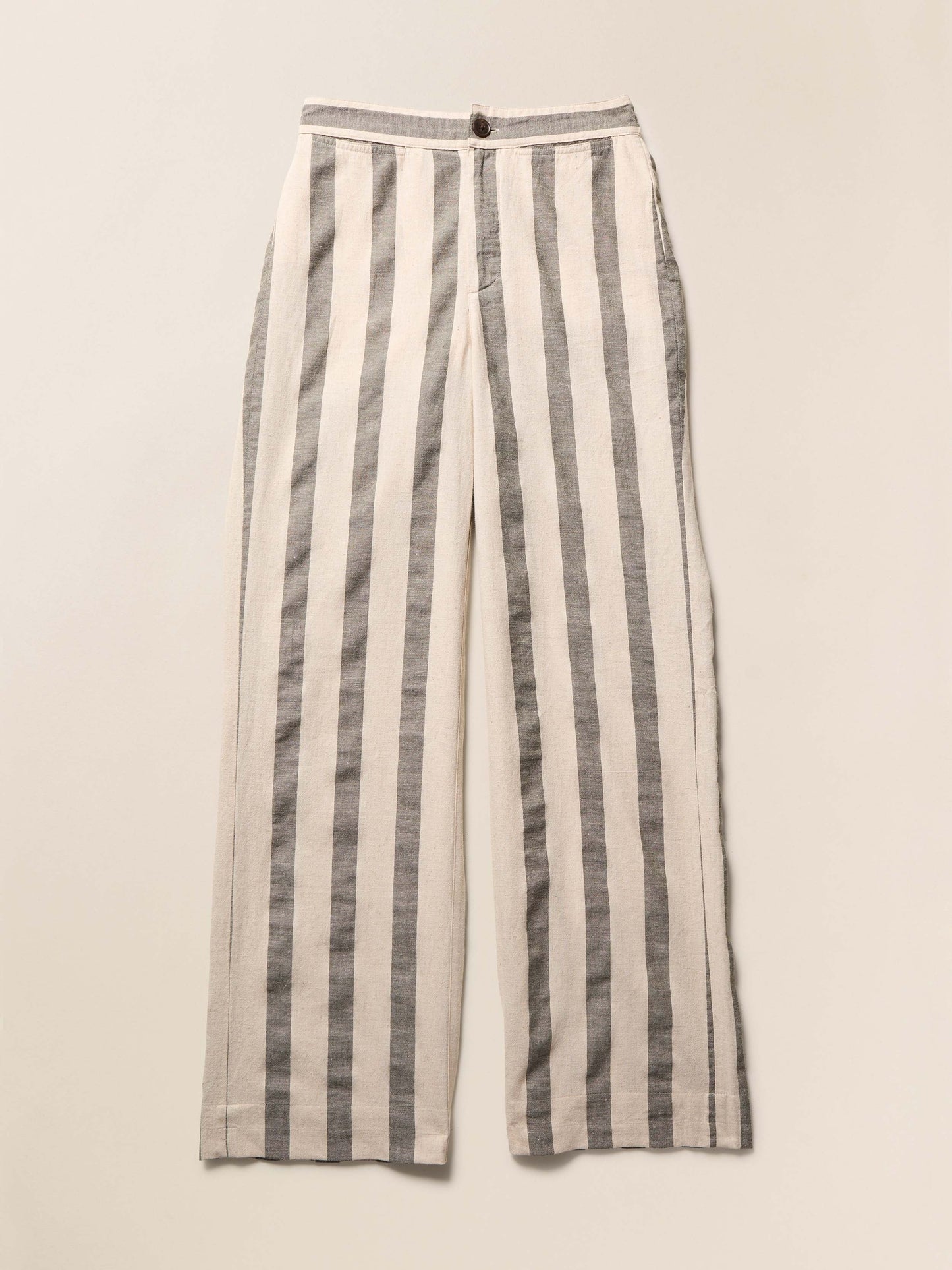 Sun Strider Cotton Linen Pant - Pine Bay Stripe