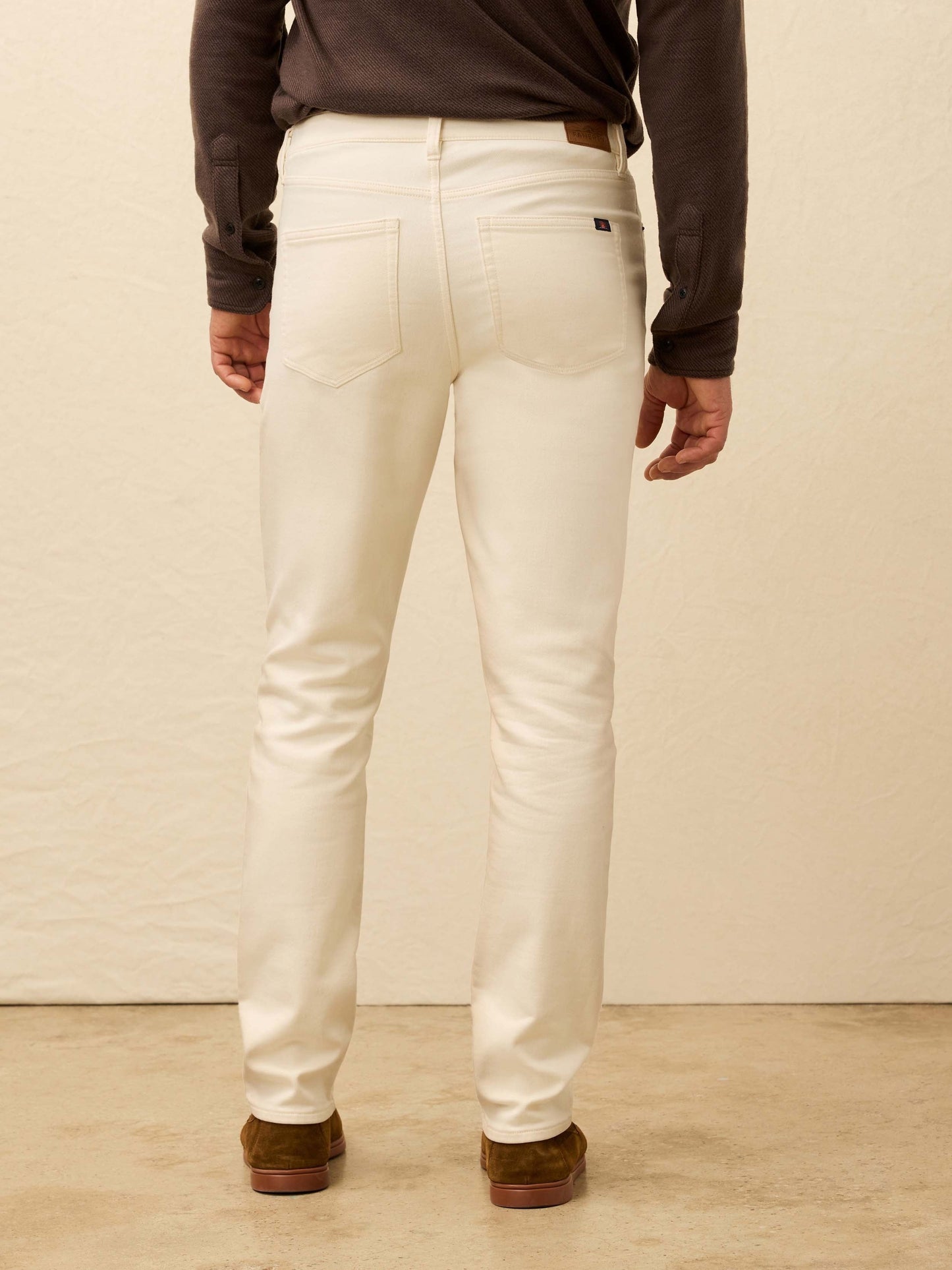 Stretch Terry 5-Pocket Pant - Egret