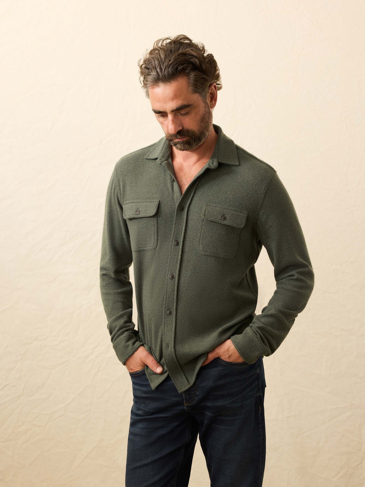 LegendTM Sweater Shirt - Fall Evergreen Twill