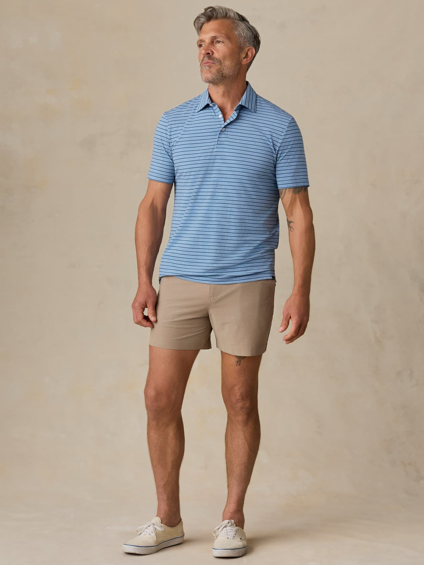 Short-Sleeve MovementTM Polo - Creek Falls Stripe