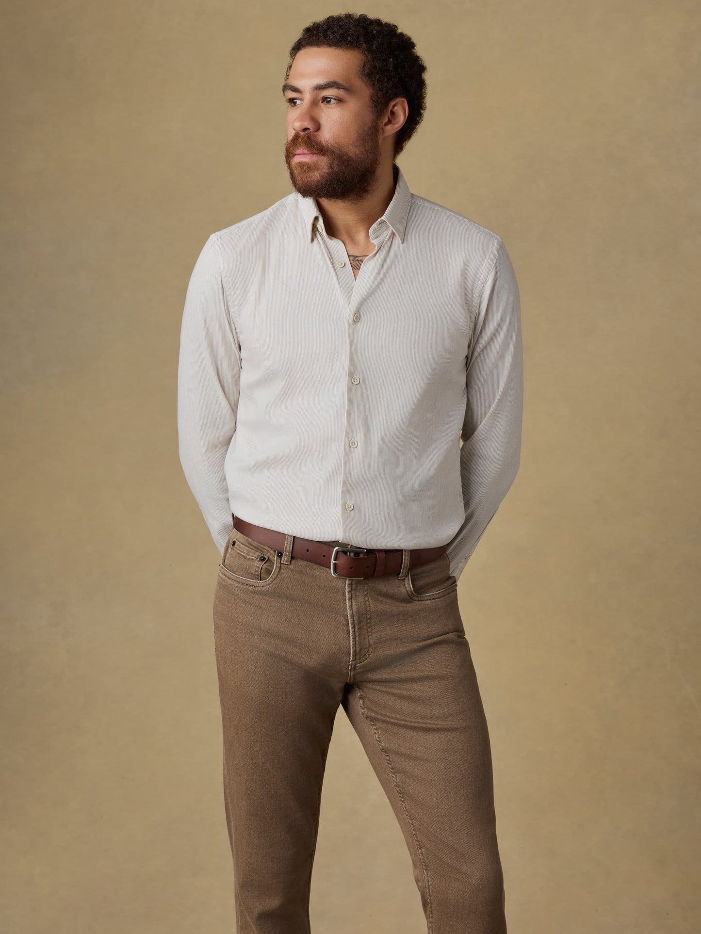 MovementTM Monterey Shirt - Wood Wall Stripe