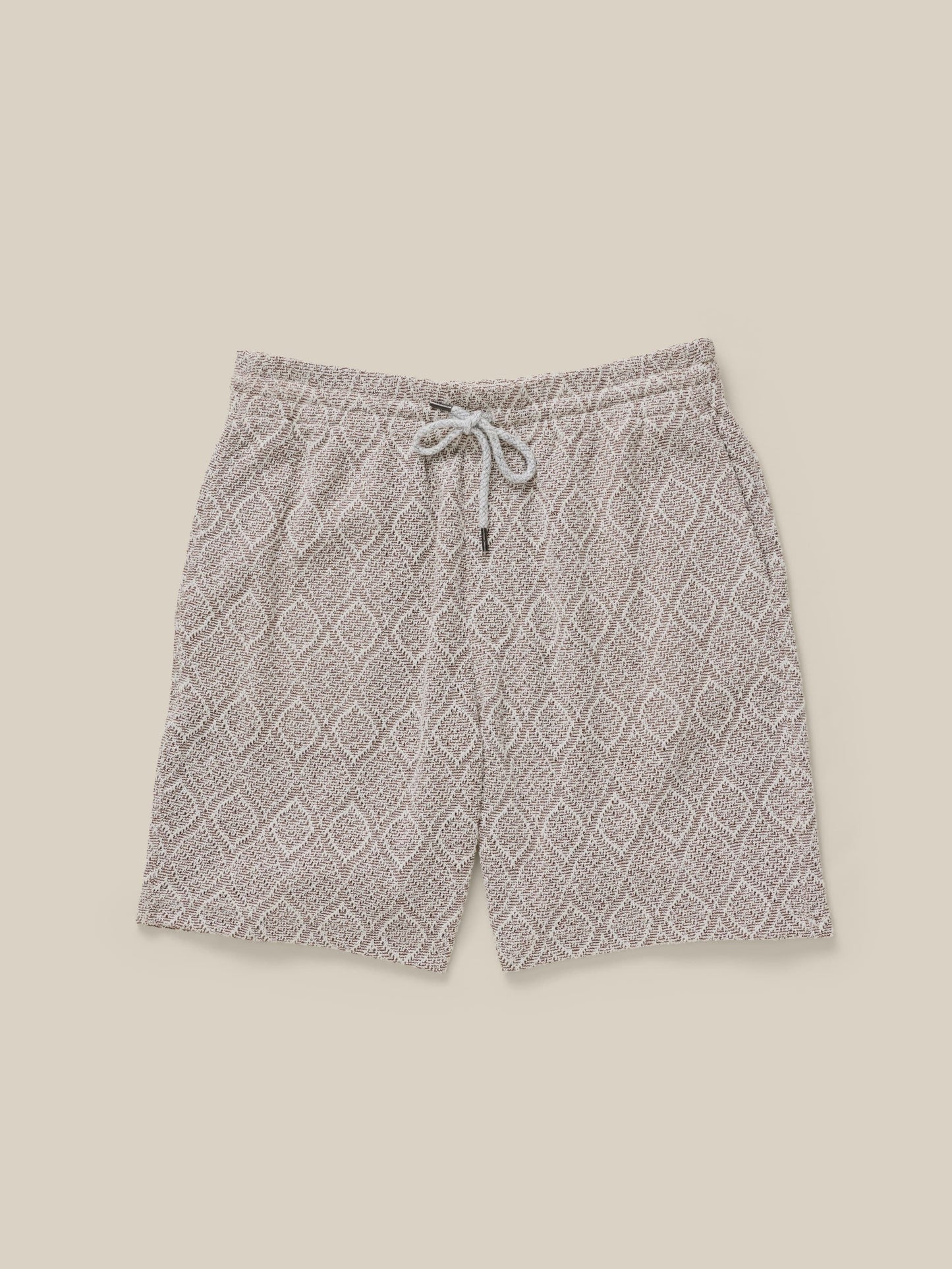 Oasis Drawstring Short - Brown Island Medallion