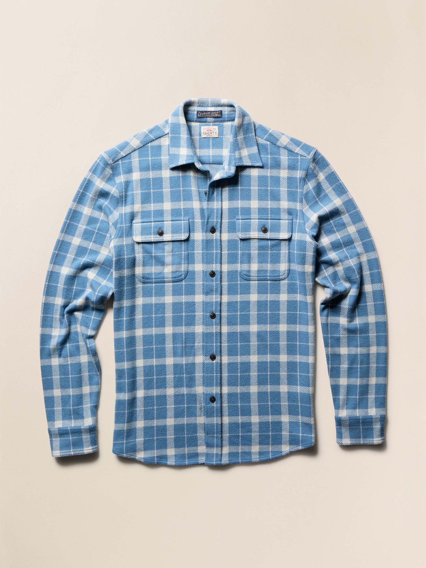 LegendTM Sweater Shirt - Blue Landing Plaid