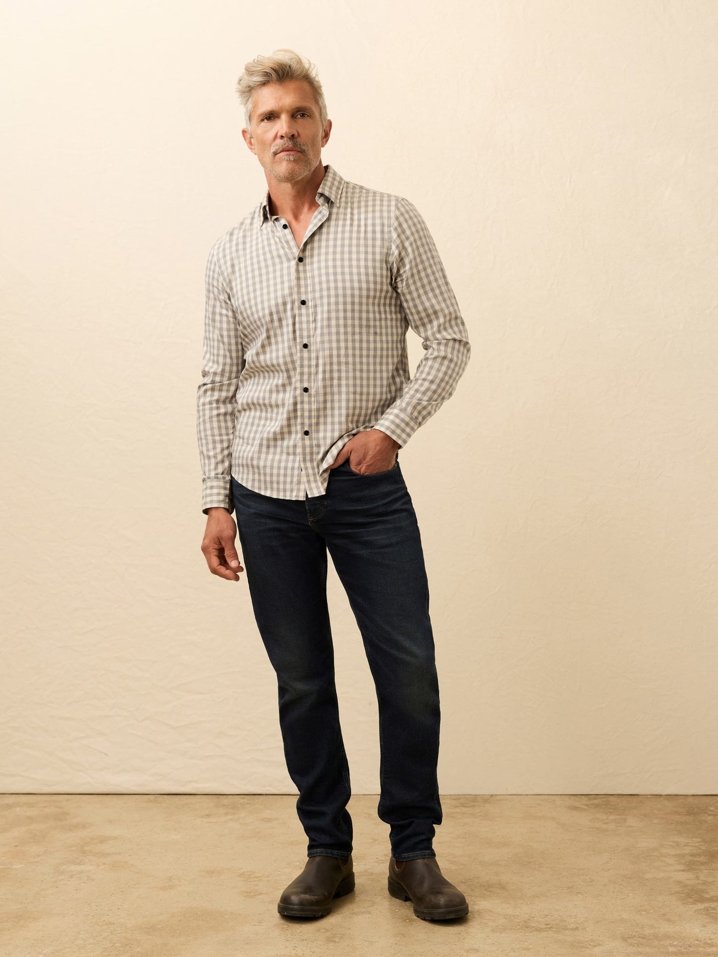 Soft Twill MovementTM Shirt - Wind Grey Gingham