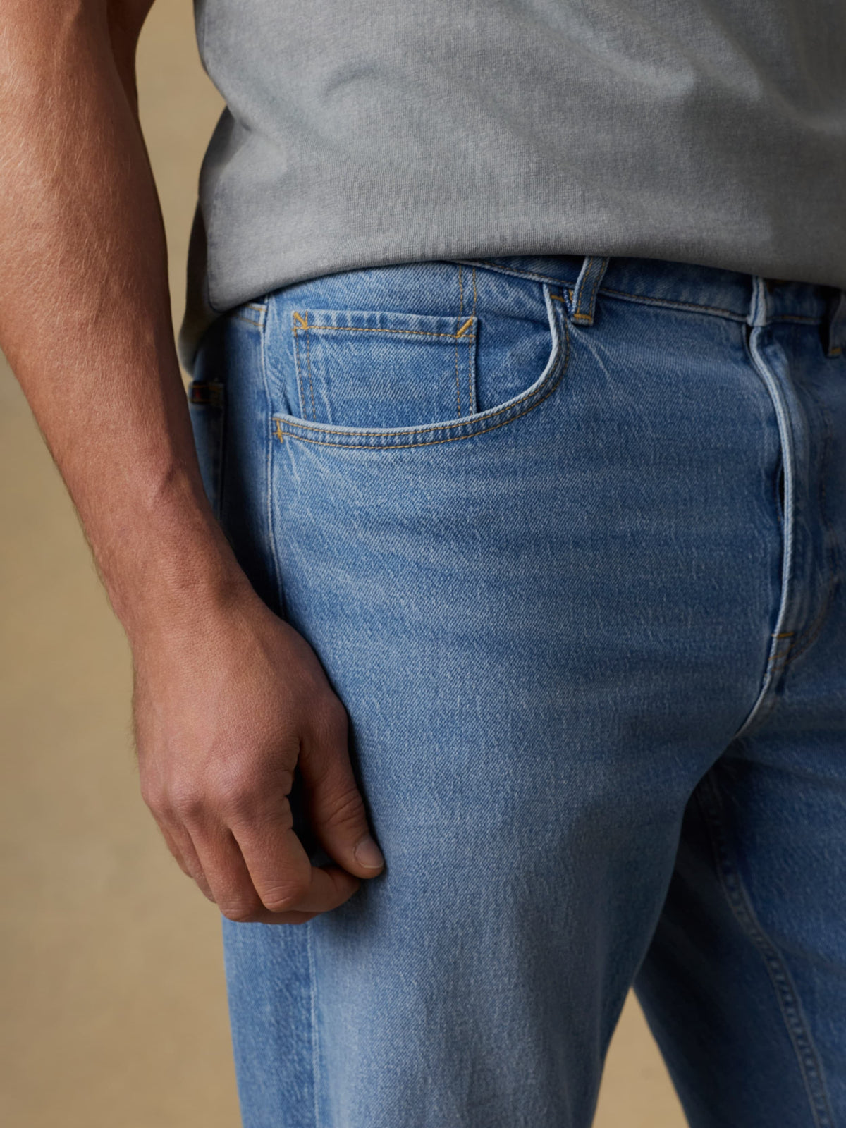 Organic Cotton Denim Pant - Bay Drift Wash