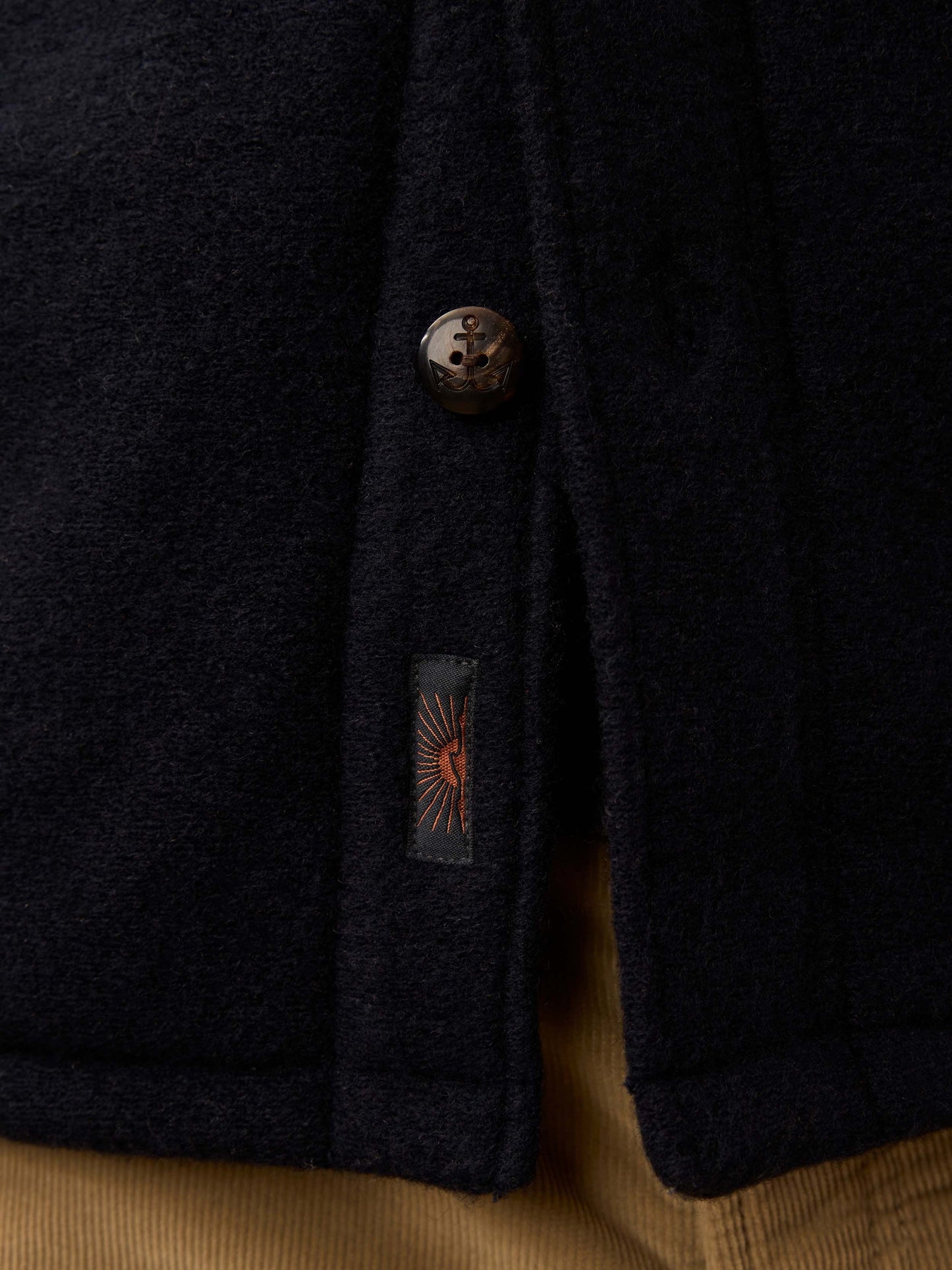 Range Fleece Lined Cpo - Navy Shadow Twill