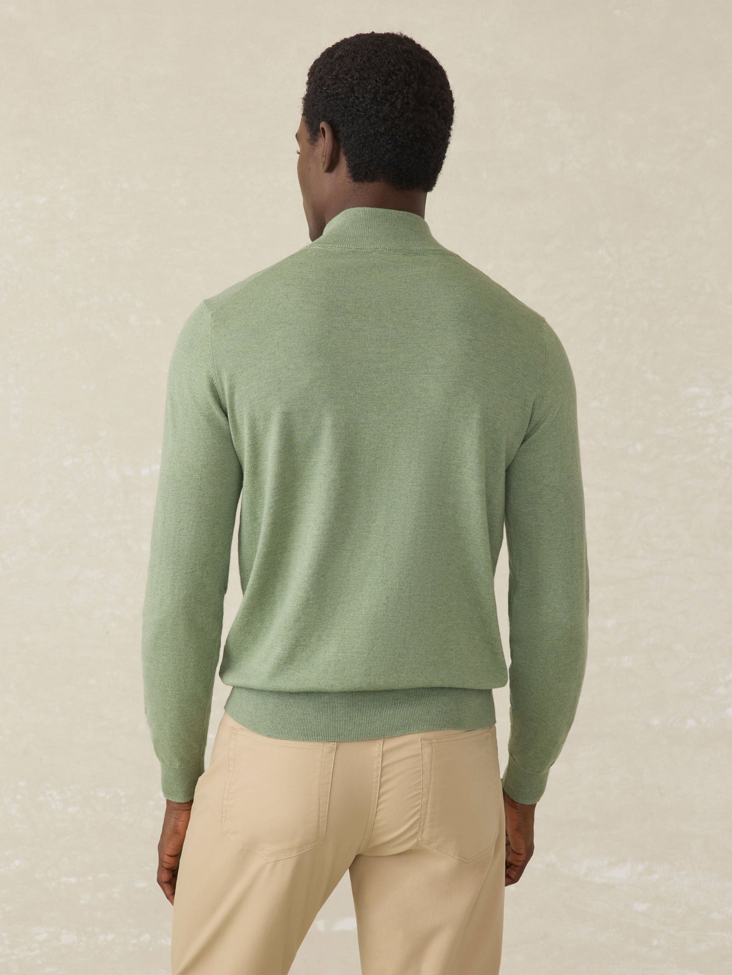 MovementTM Quarter Zip Sweater - Faded Leaf Melange