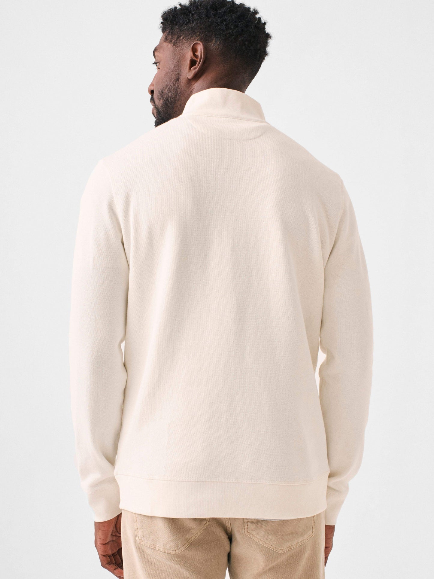 Kiawah Long-Sleeve Terry Quarter-Zip - Solar White