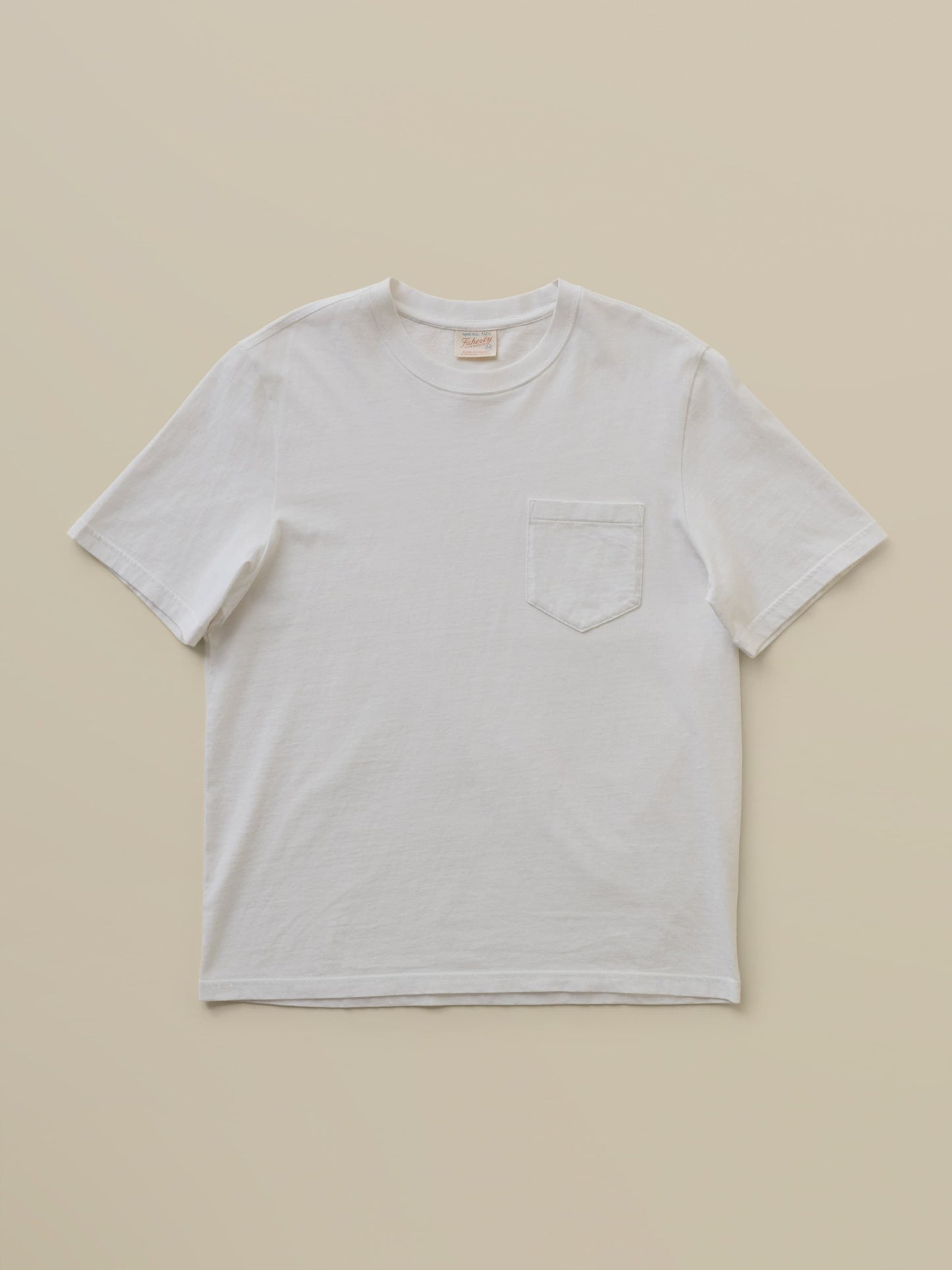 Short-Sleeve Recycled Cotton Tee - Pure White