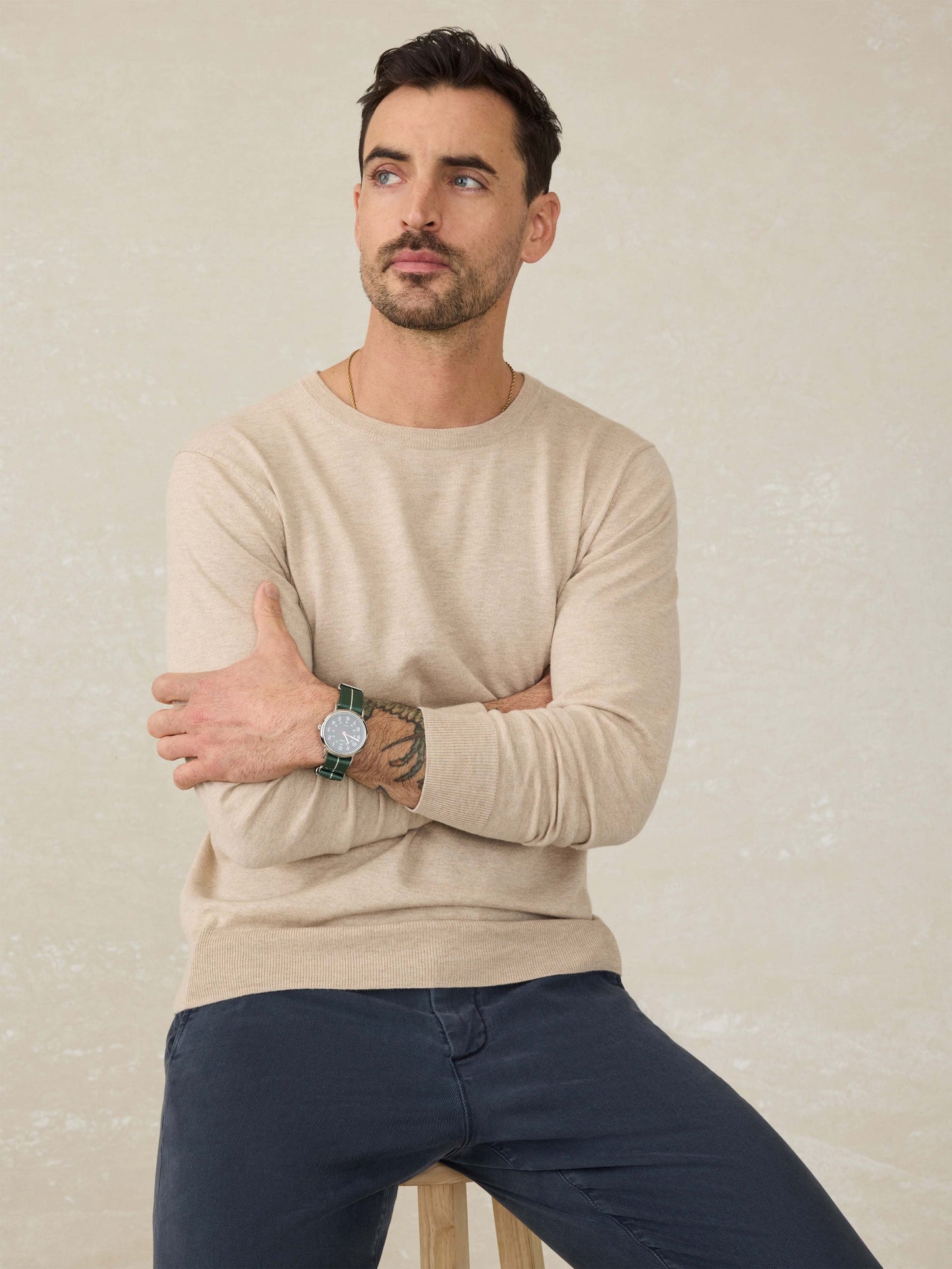 MovementTM Crewneck Sweater - Soft Dune Heather