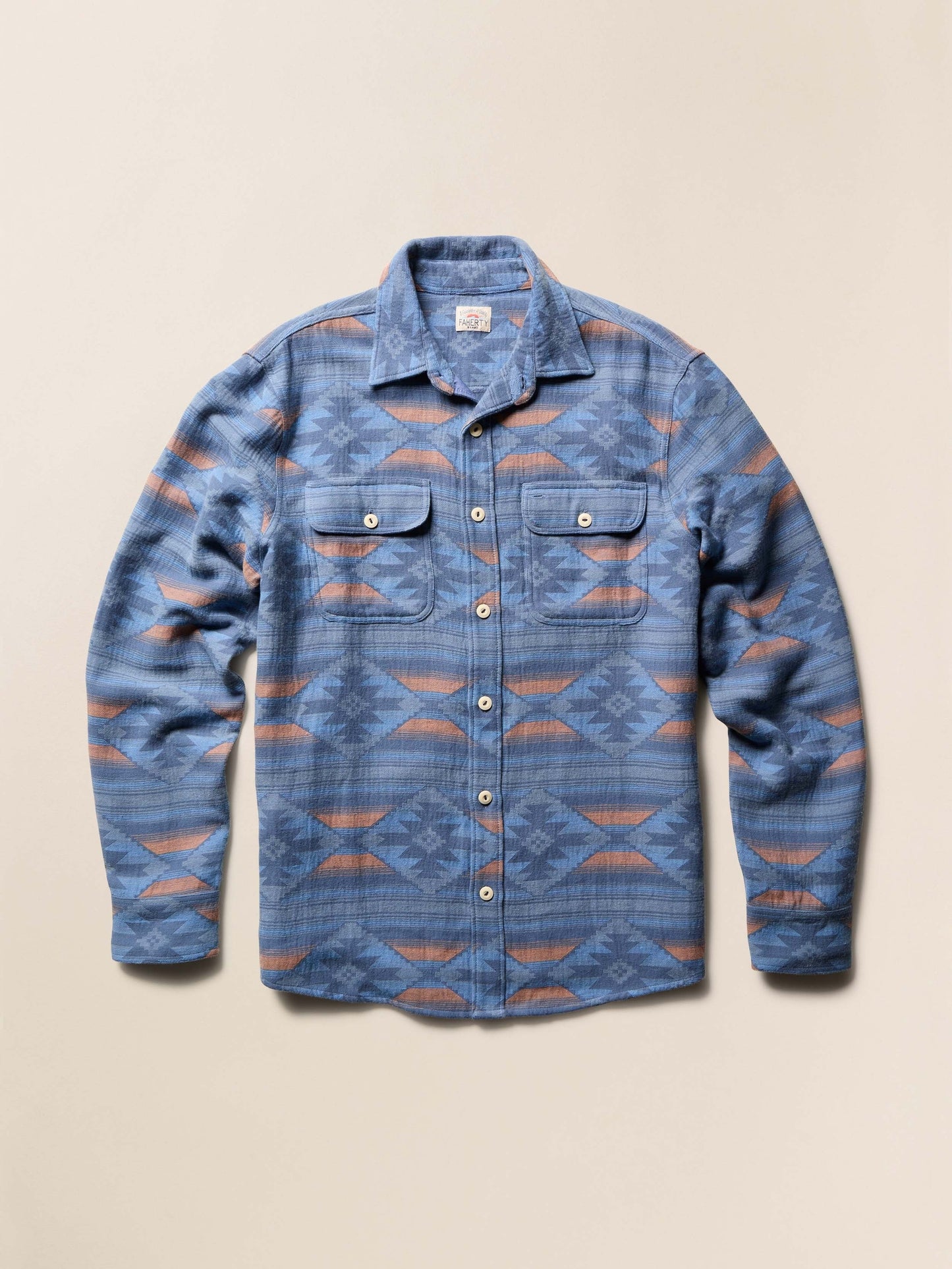 Doug Good Feather Canyon Overshirt - Blue Western Range