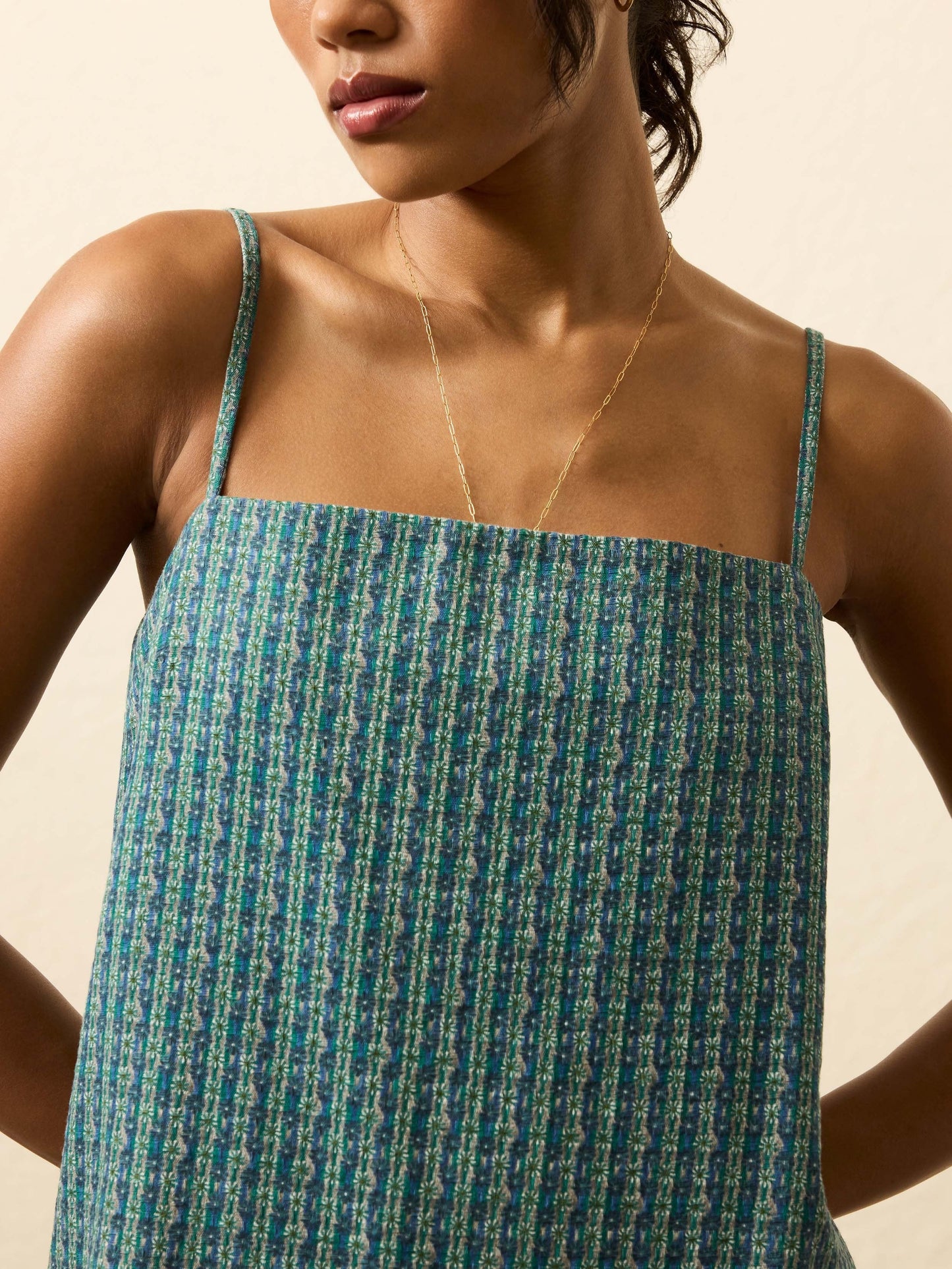 Byron Bay Dress - Aquatic Geo