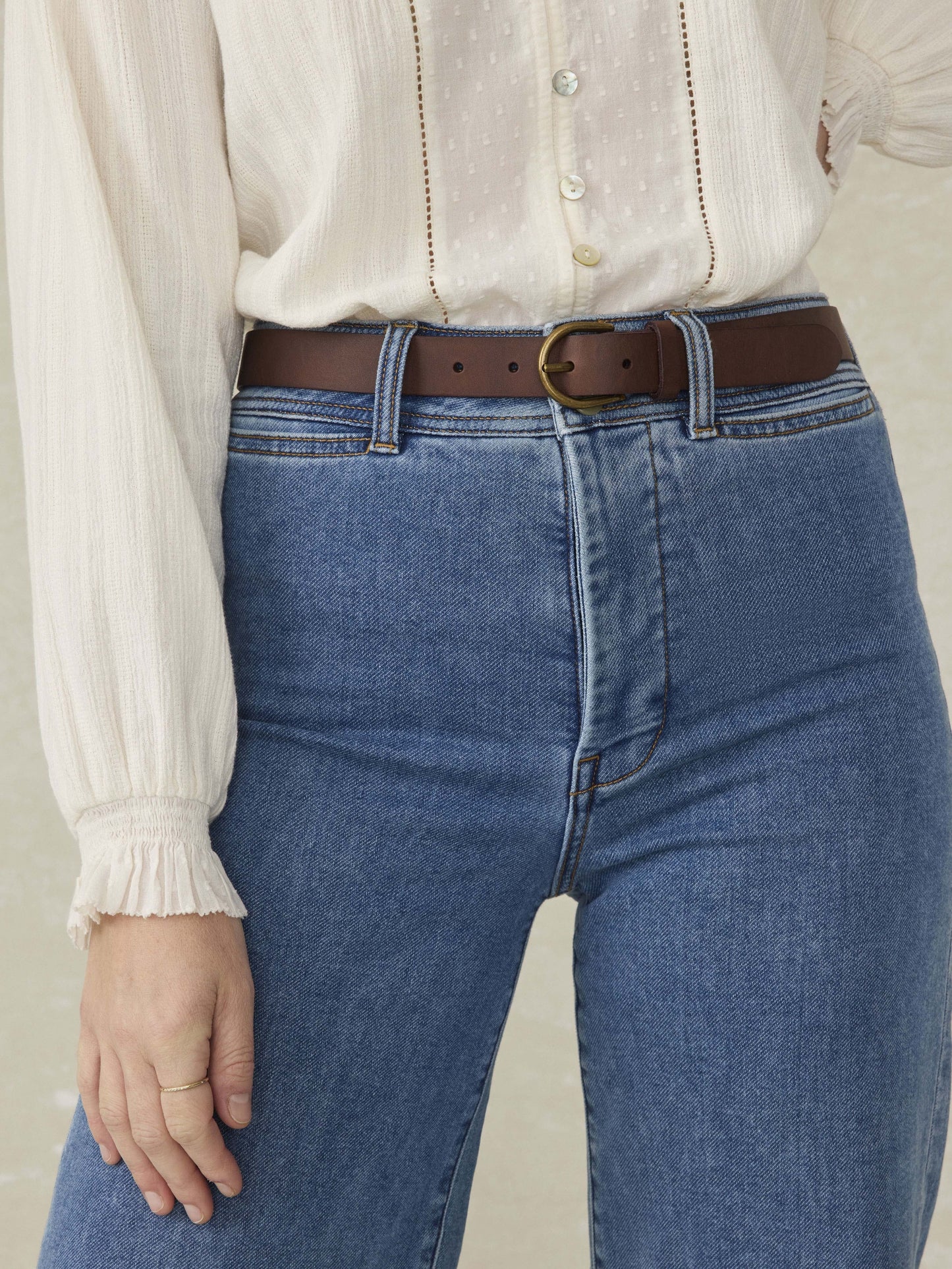 East End Leather Belt - Saddle Brown