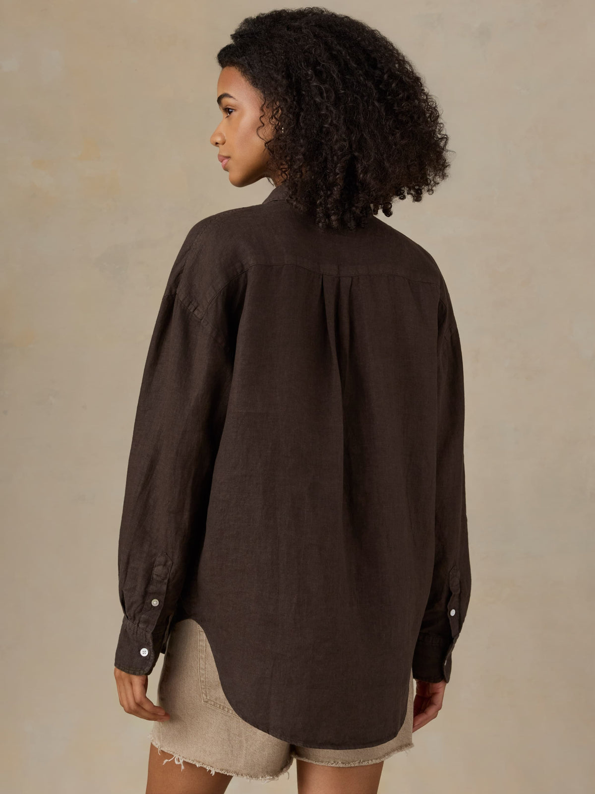 Laguna Linen Relaxed Shirt - Demitasse