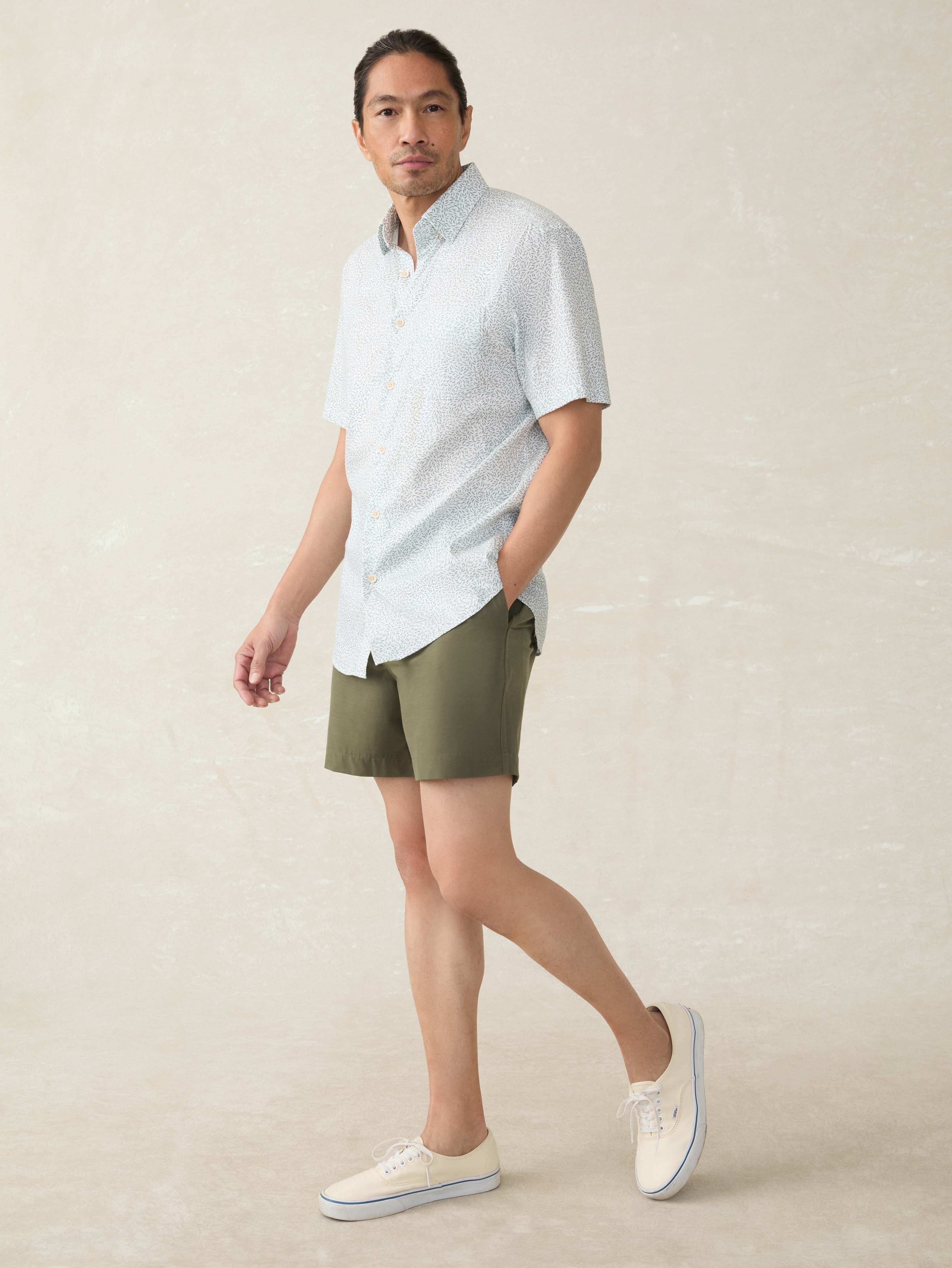 Short-Sleeve MovementTM Monterey Shirt - Sage Grove Foliage