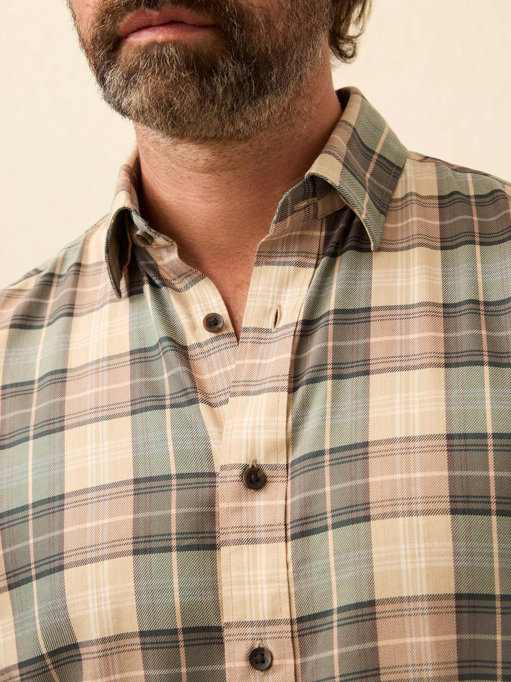 Soft Twill MovementTM Shirt - Olive Sands Plaid