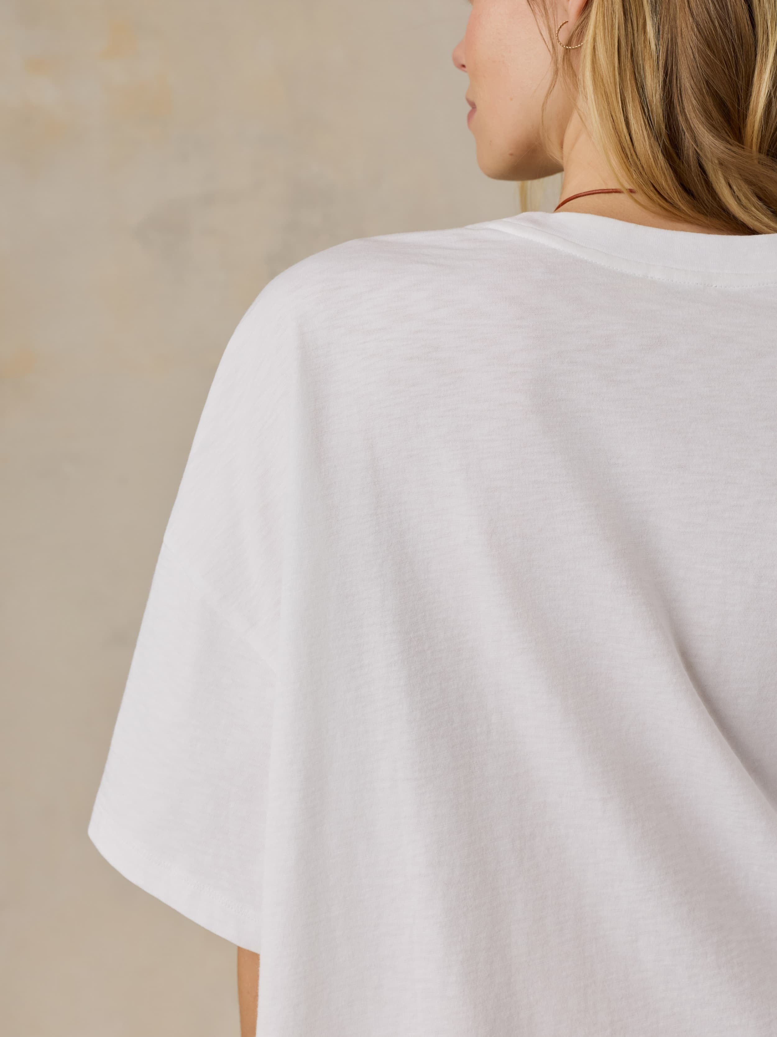 Sunwashed Boyfriend Tee - White
