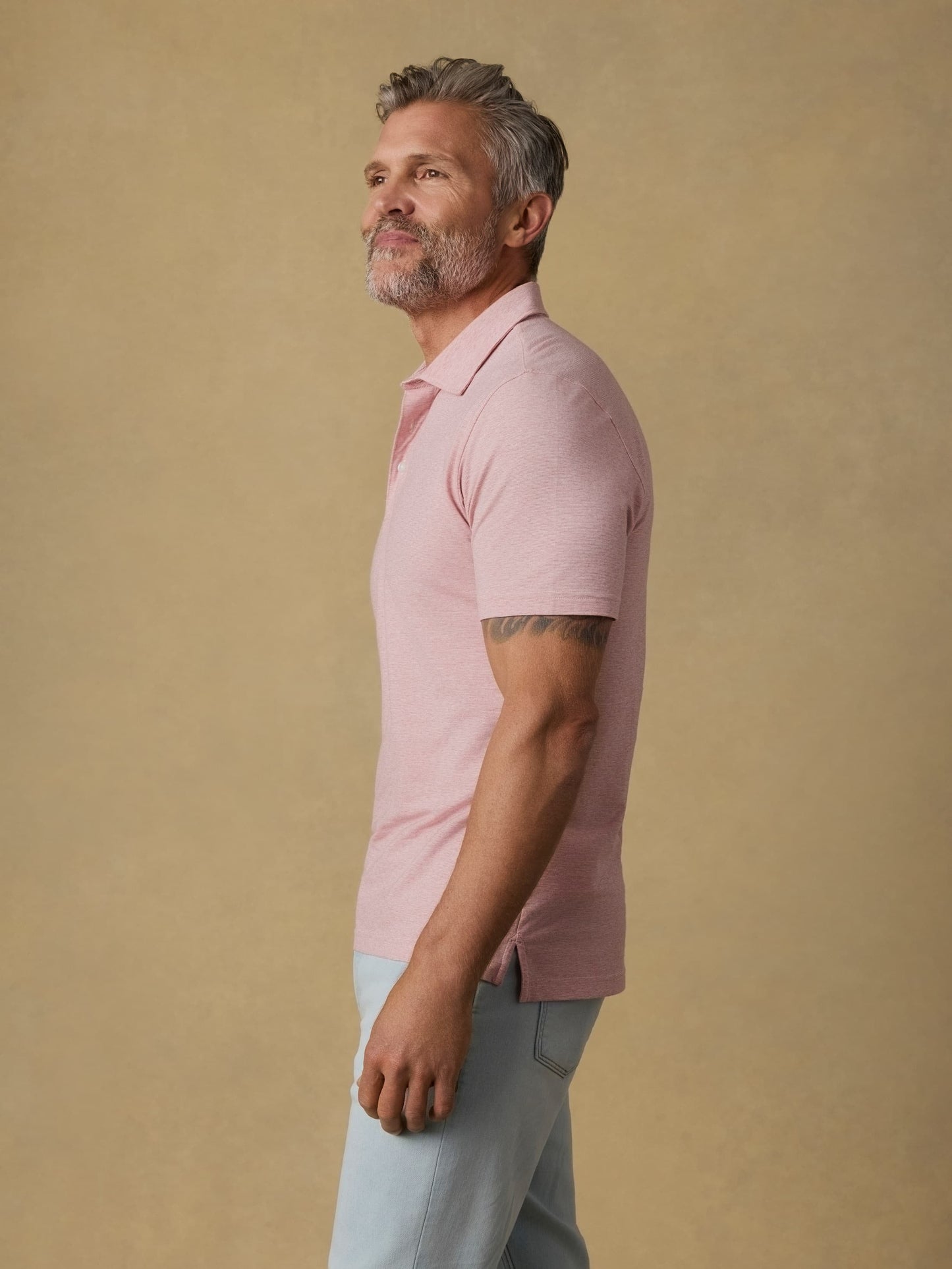 Short-Sleeve MovementTM Polo - Ivory Rose Feeder