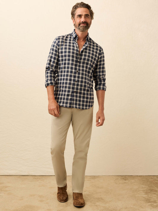 Soft Twill MovementTM Shirt - Navy Smoke Plaid