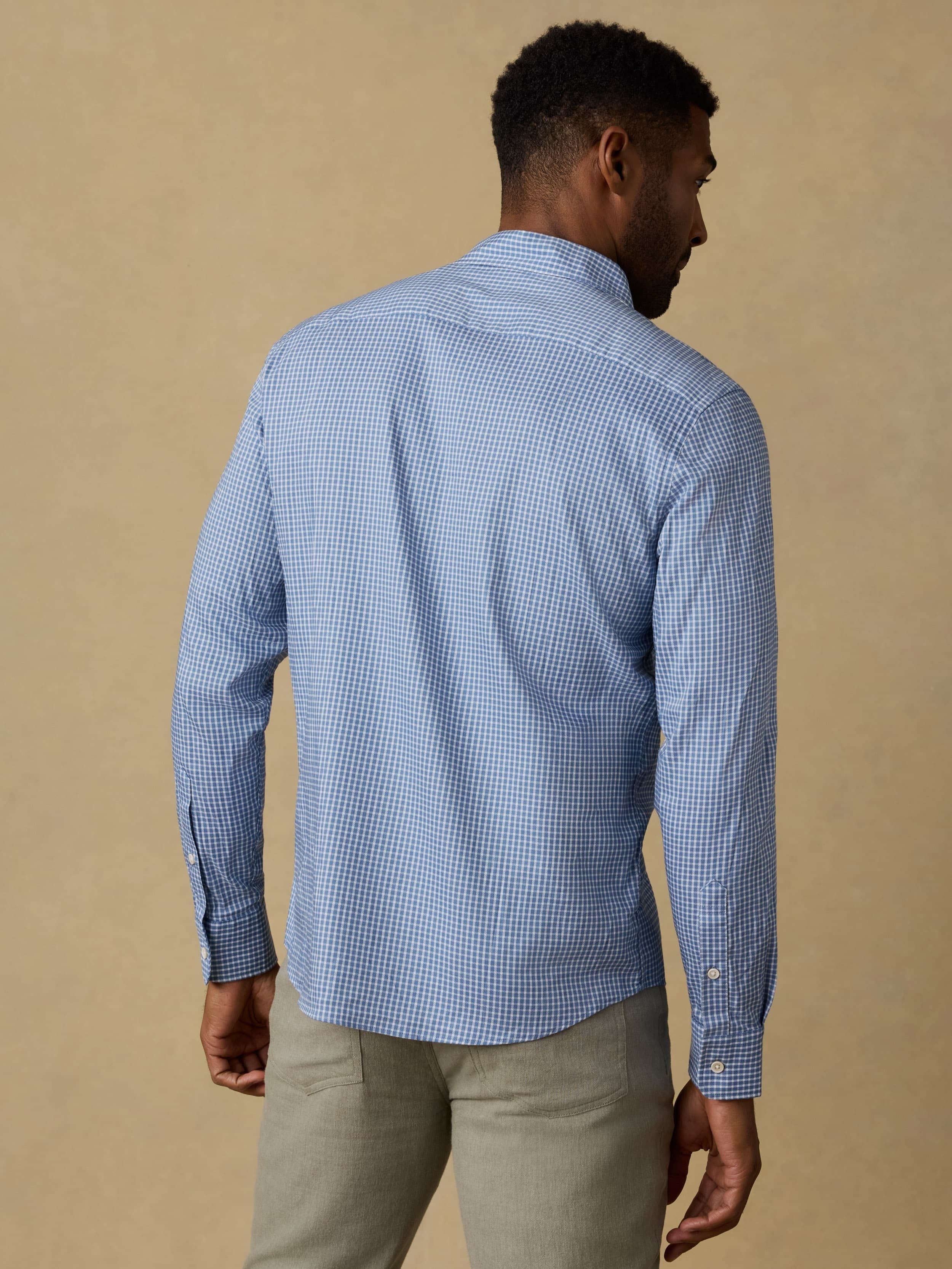MovementTM Monterey Shirt - White Blue Check