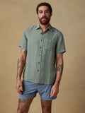 Short-Sleeve Palma Linen Shirt - Spruce