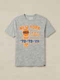 NY Knicks Sunwashed Regenerative Tee - Granite Heather