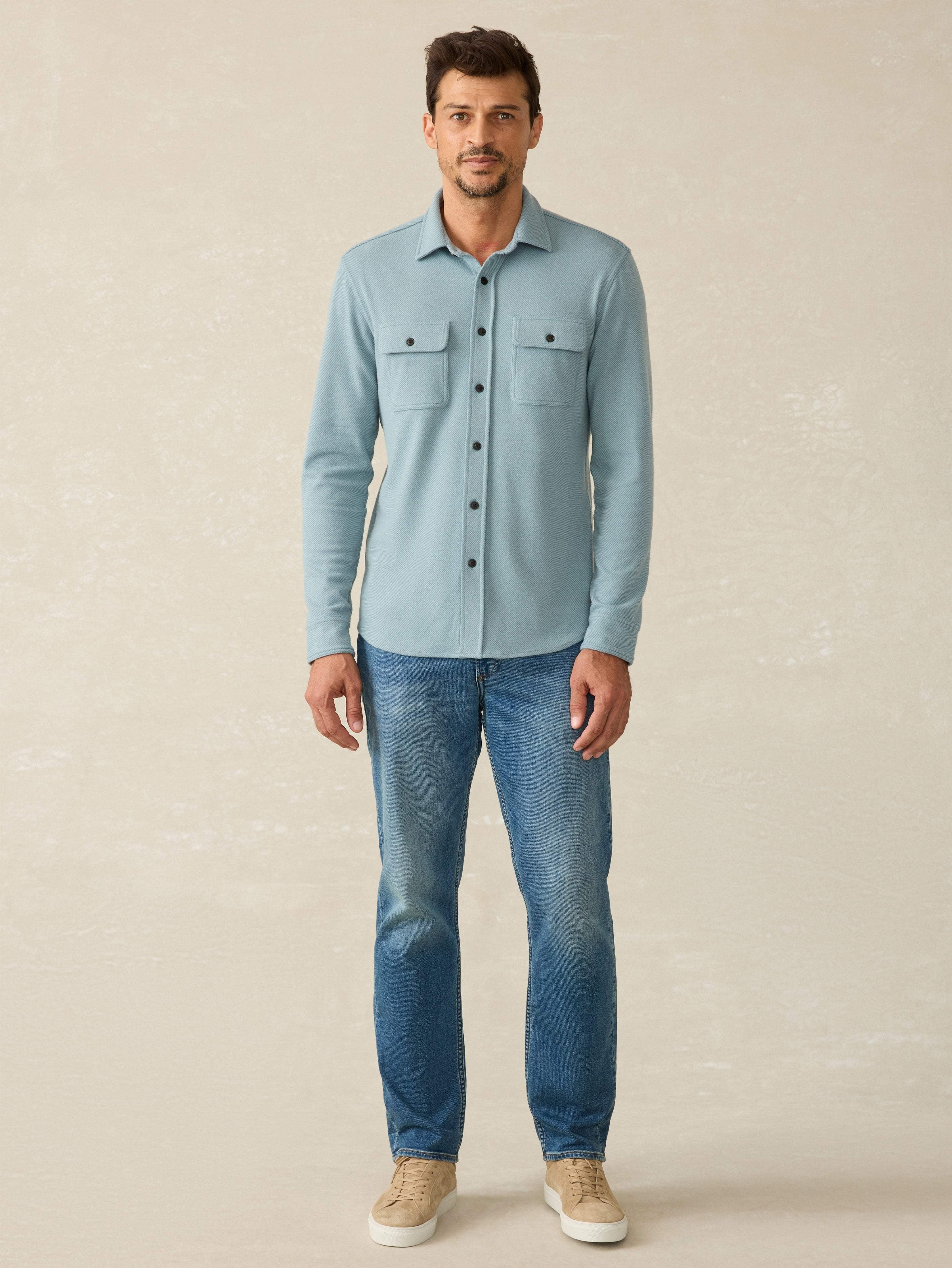 LegendTM Sweater Shirt - Ocean Glass Twill