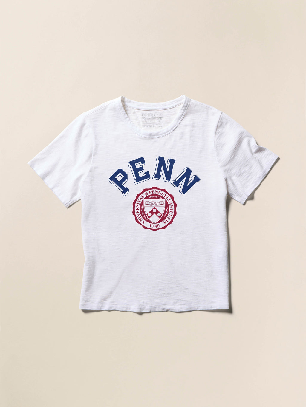 University of Pennsylvania Sunwashed Essential Tee - White