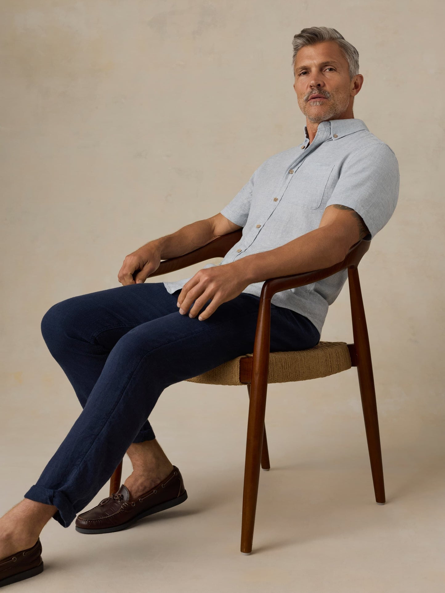 Short-Sleeve Breeze Shirt - Blue Streams