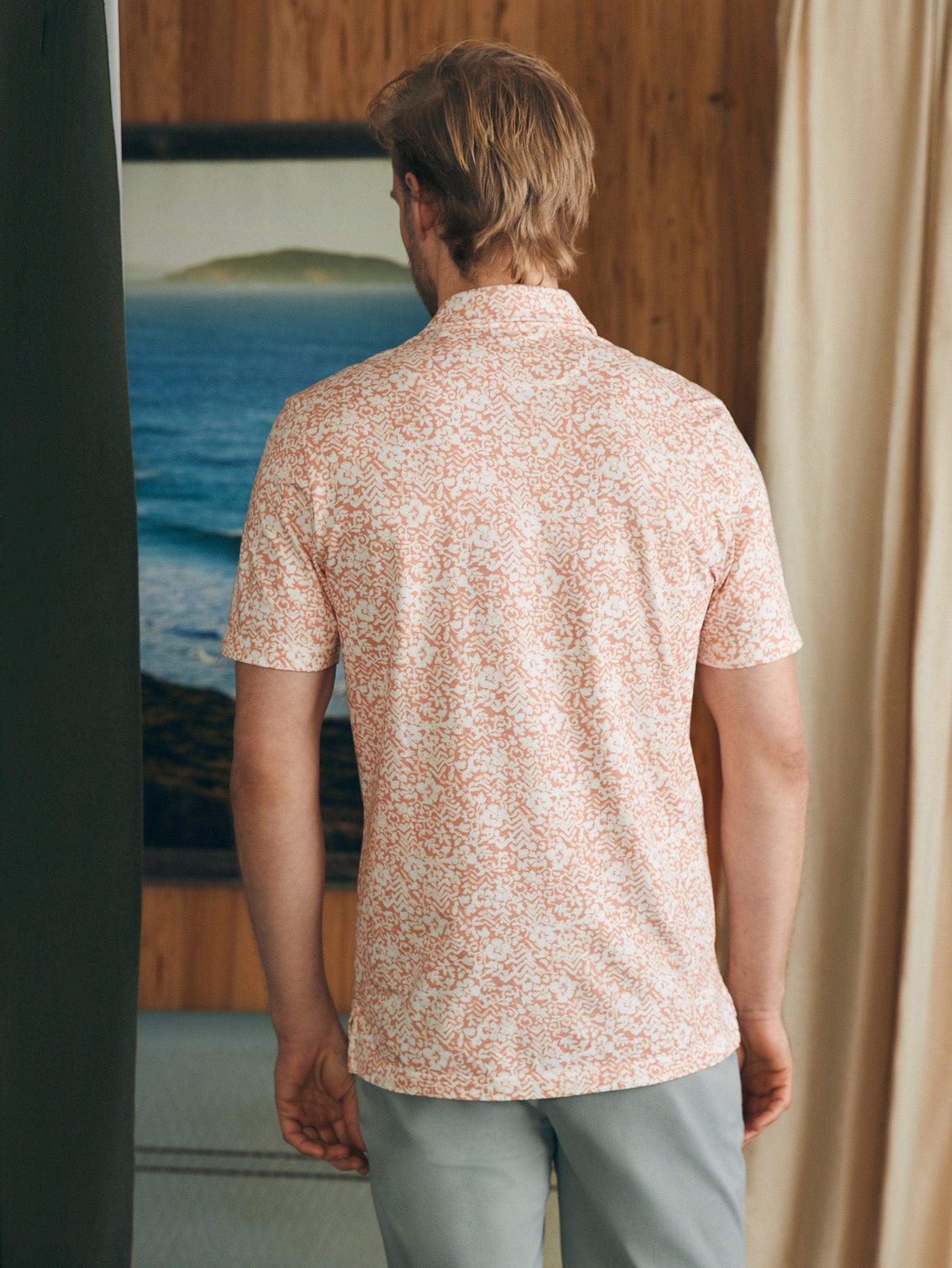 Short-Sleeve MovementTM Pique Polo - Hilo Rose Floral Print