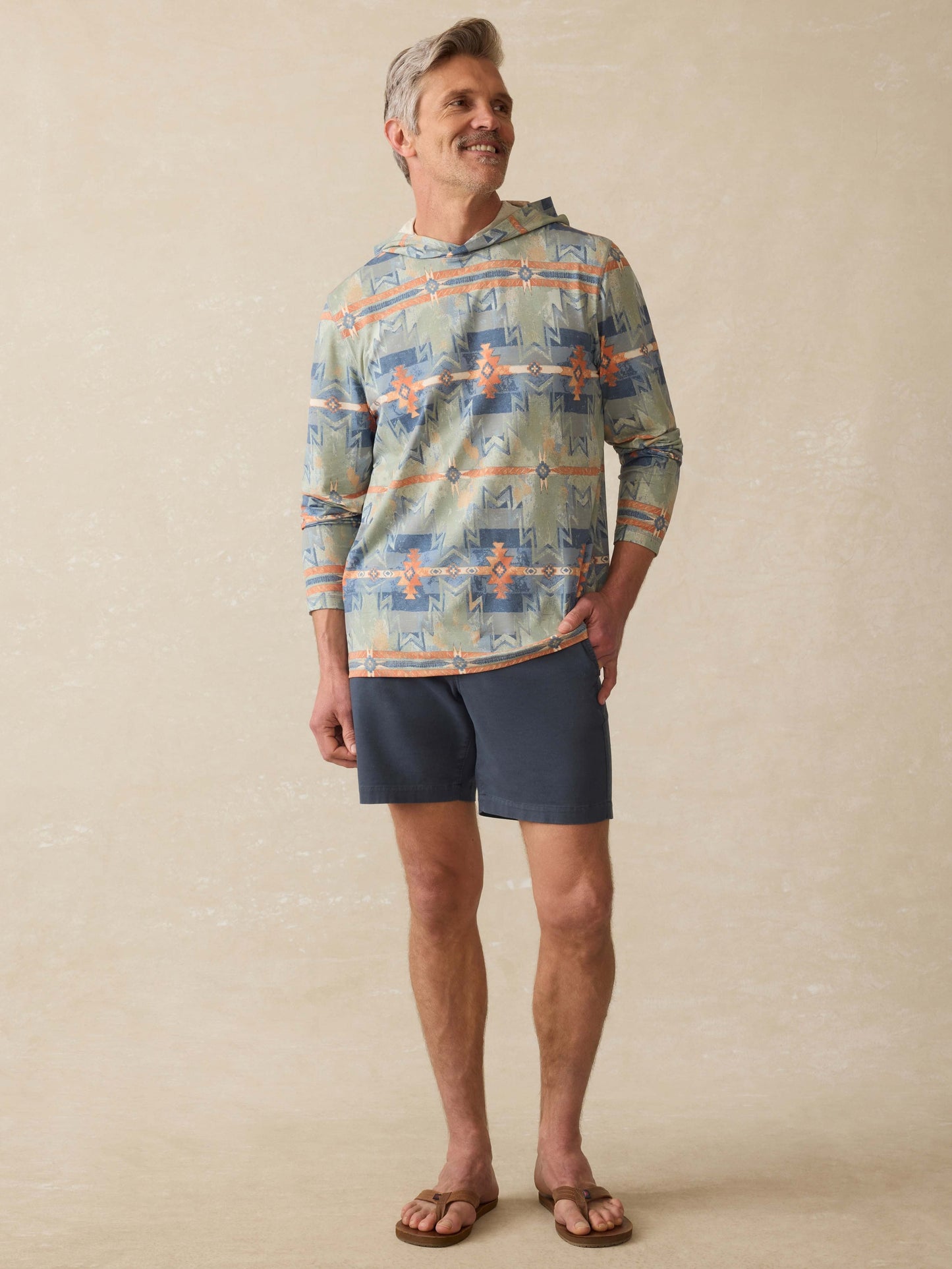 Doug Good Feather Shorelite UPF Hoodie - Daybreak Star Nation