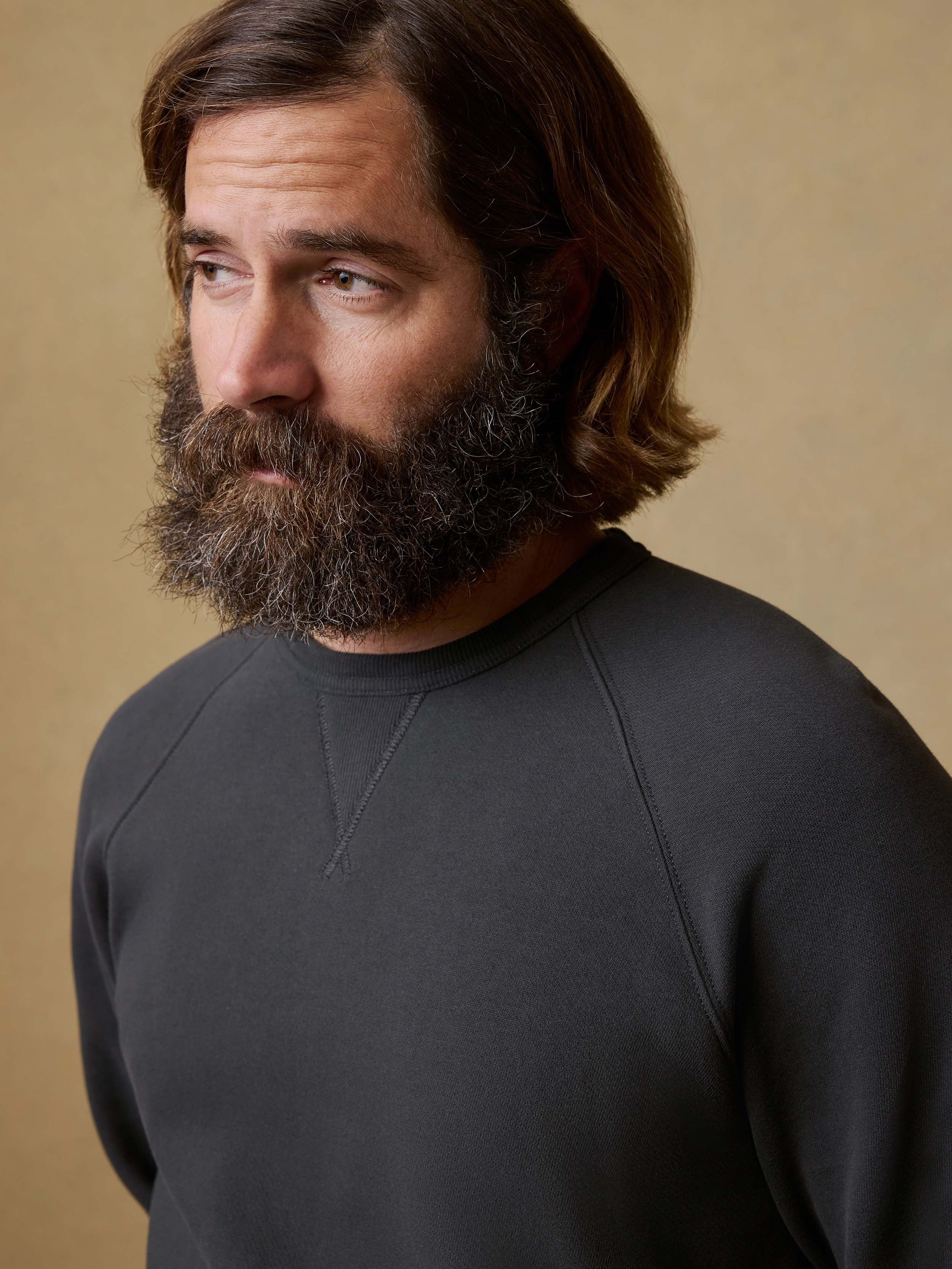 High Standard Fleece Crewneck - Mountain Black