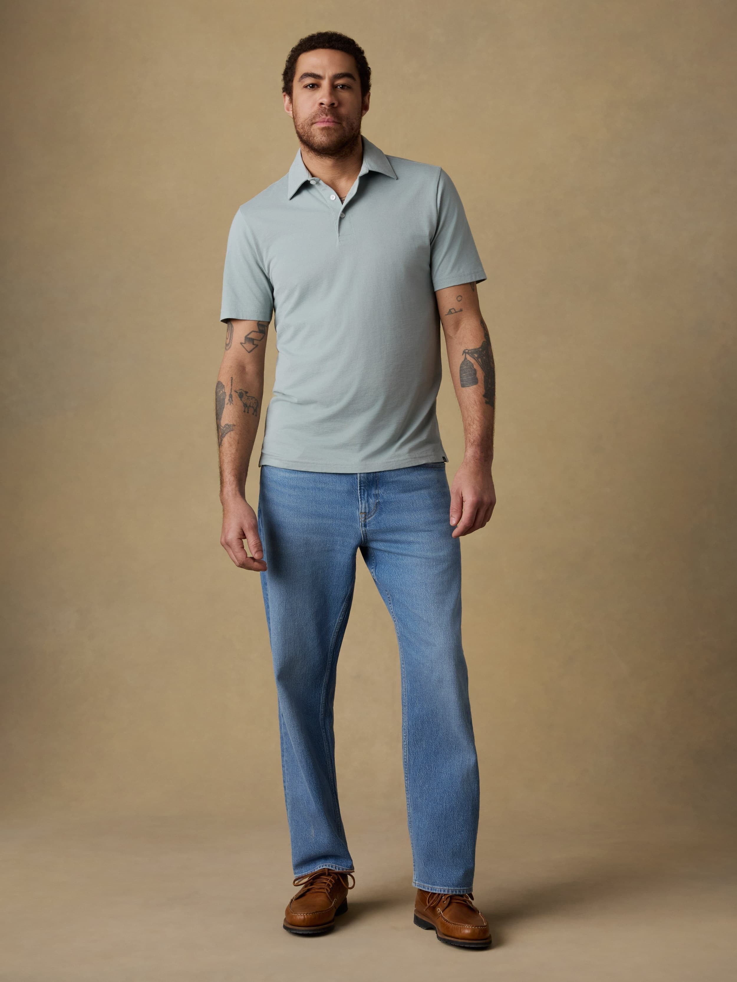 Short-Sleeve MovementTM Pique Polo - Aspen Green Melange