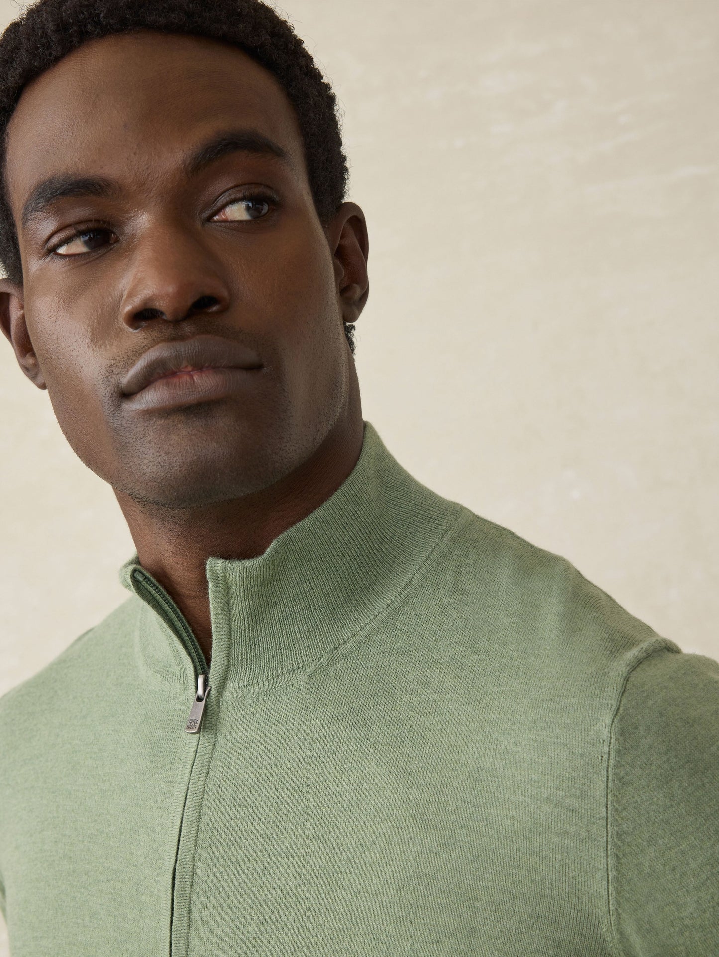 MovementTM Quarter Zip Sweater - Faded Leaf Melange