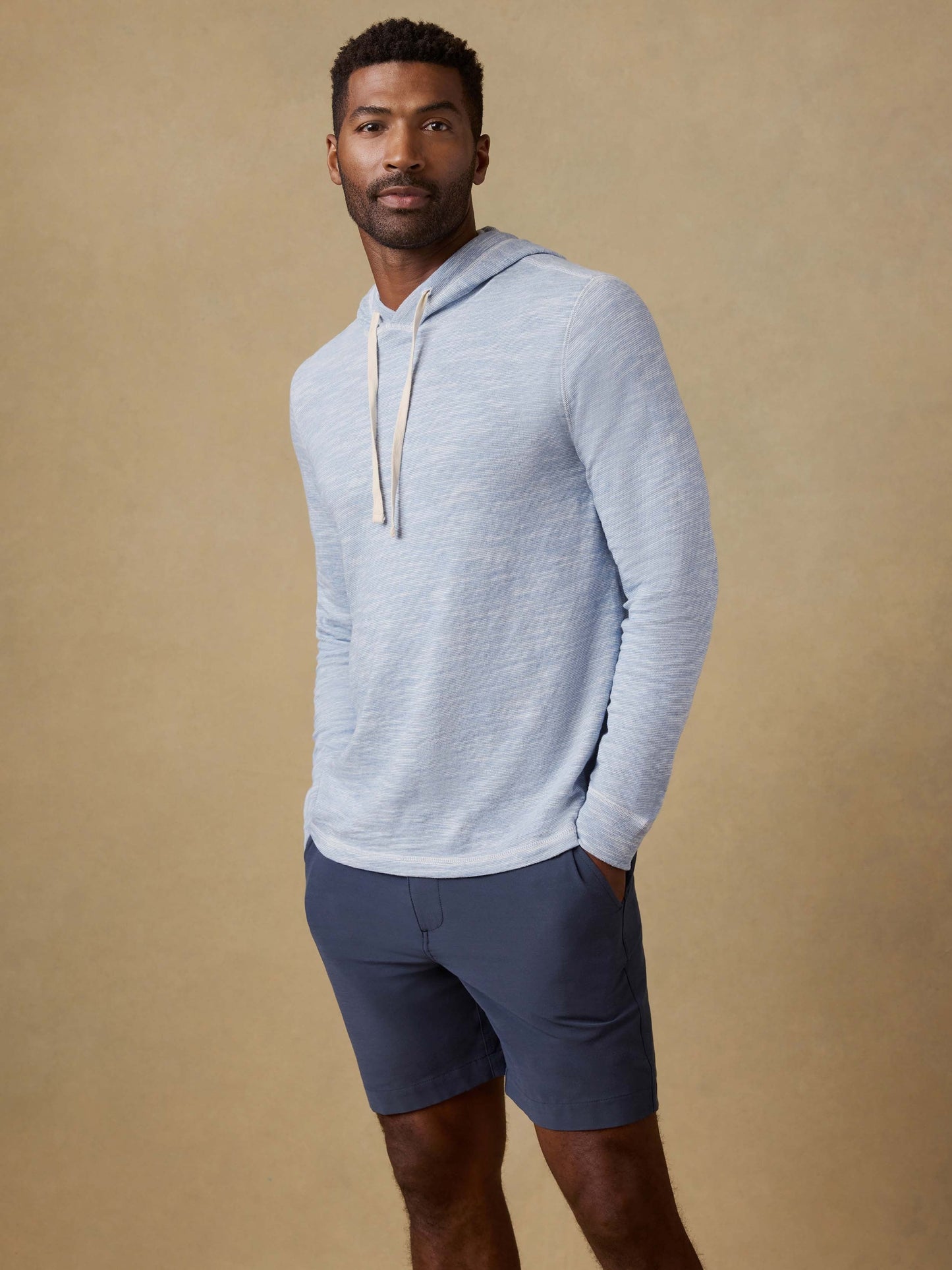 Sunwashed Organic Hoodie - Blue Ivory Feeder