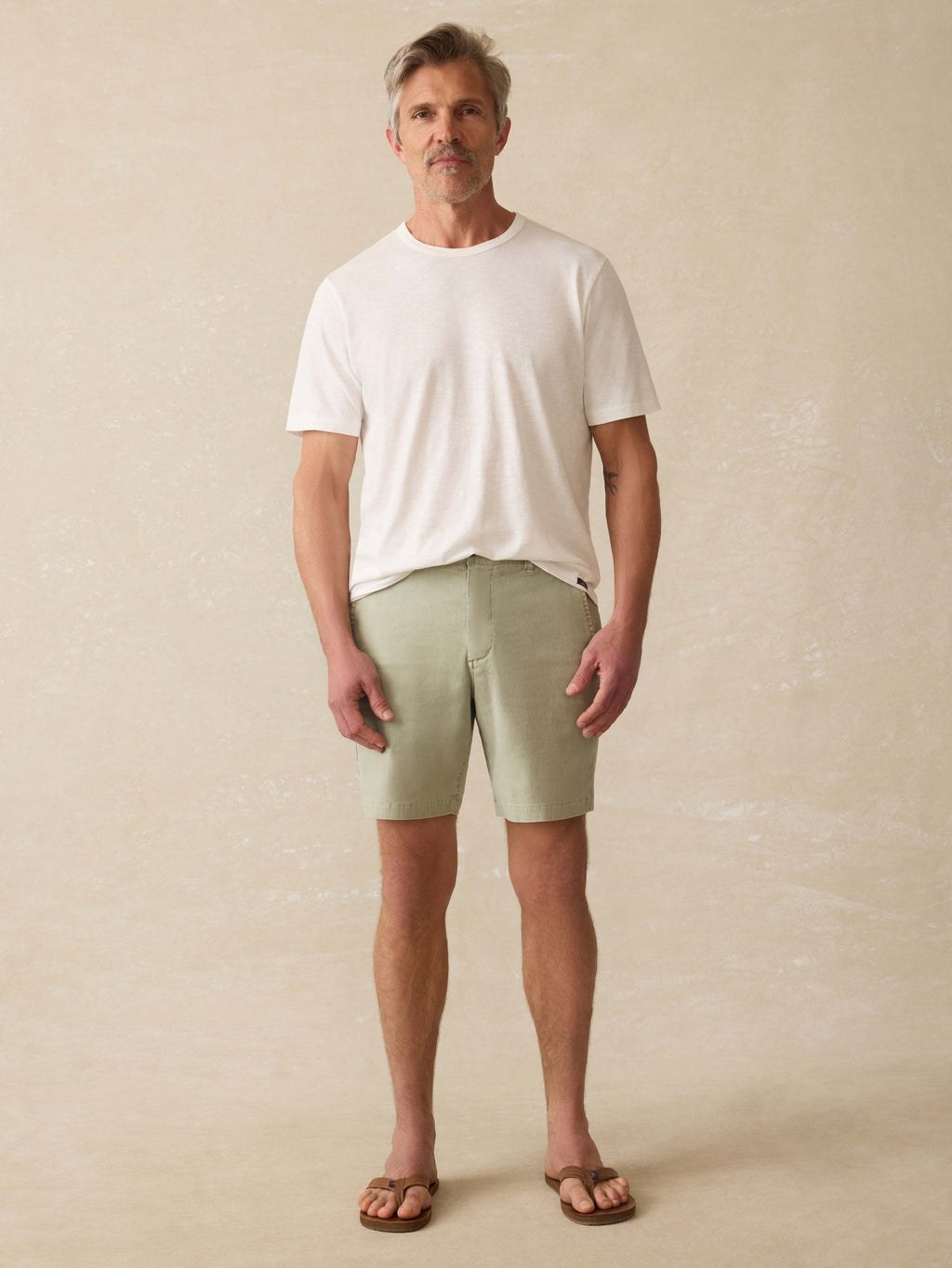 Tradewinds Linen Blend Short - Sage Mist