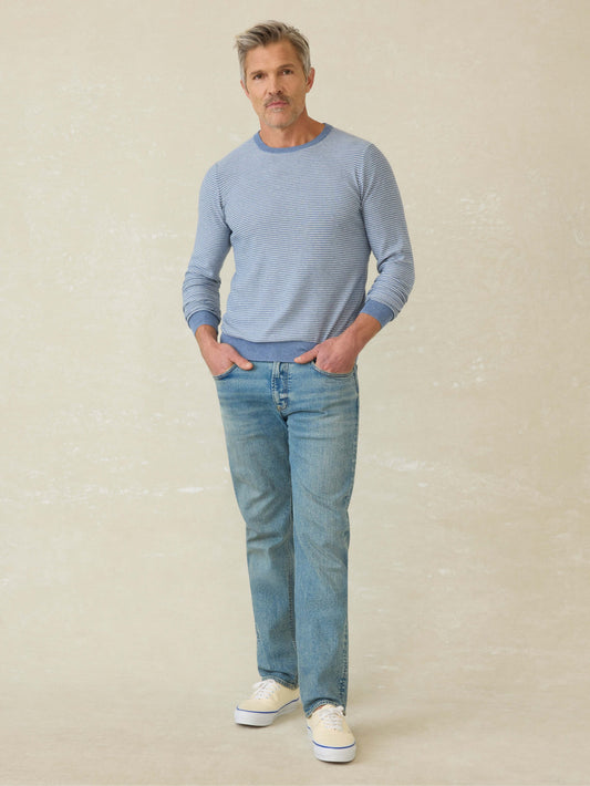 MovementTM Crewneck Sweater - Coastal Shore Stripe