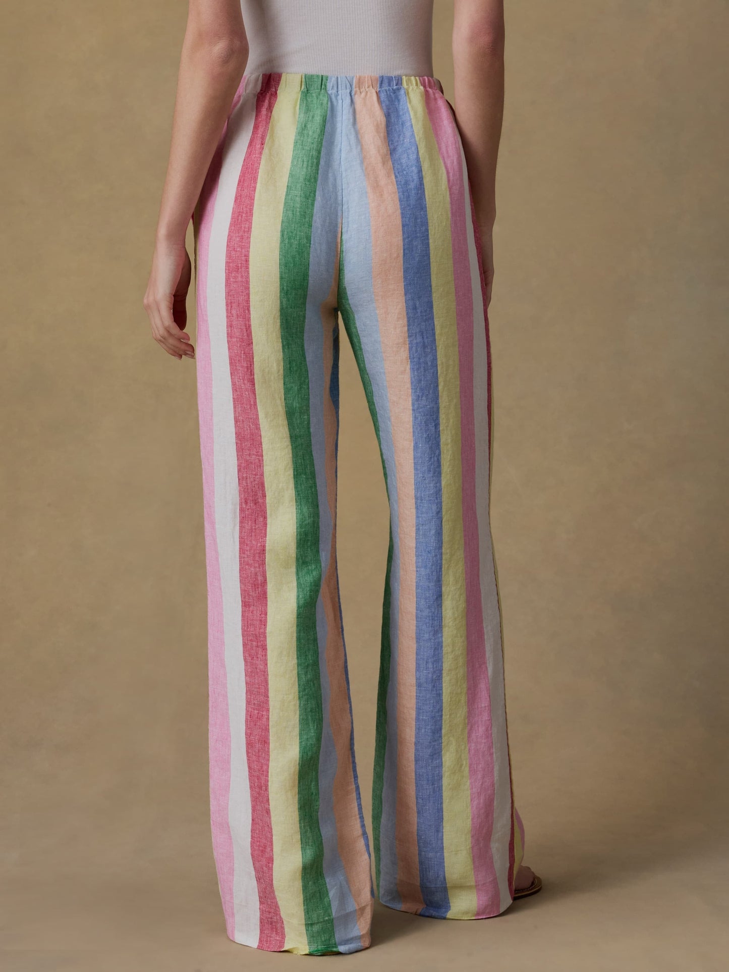 Laidback Linen Pant - Sunbeam Stripe