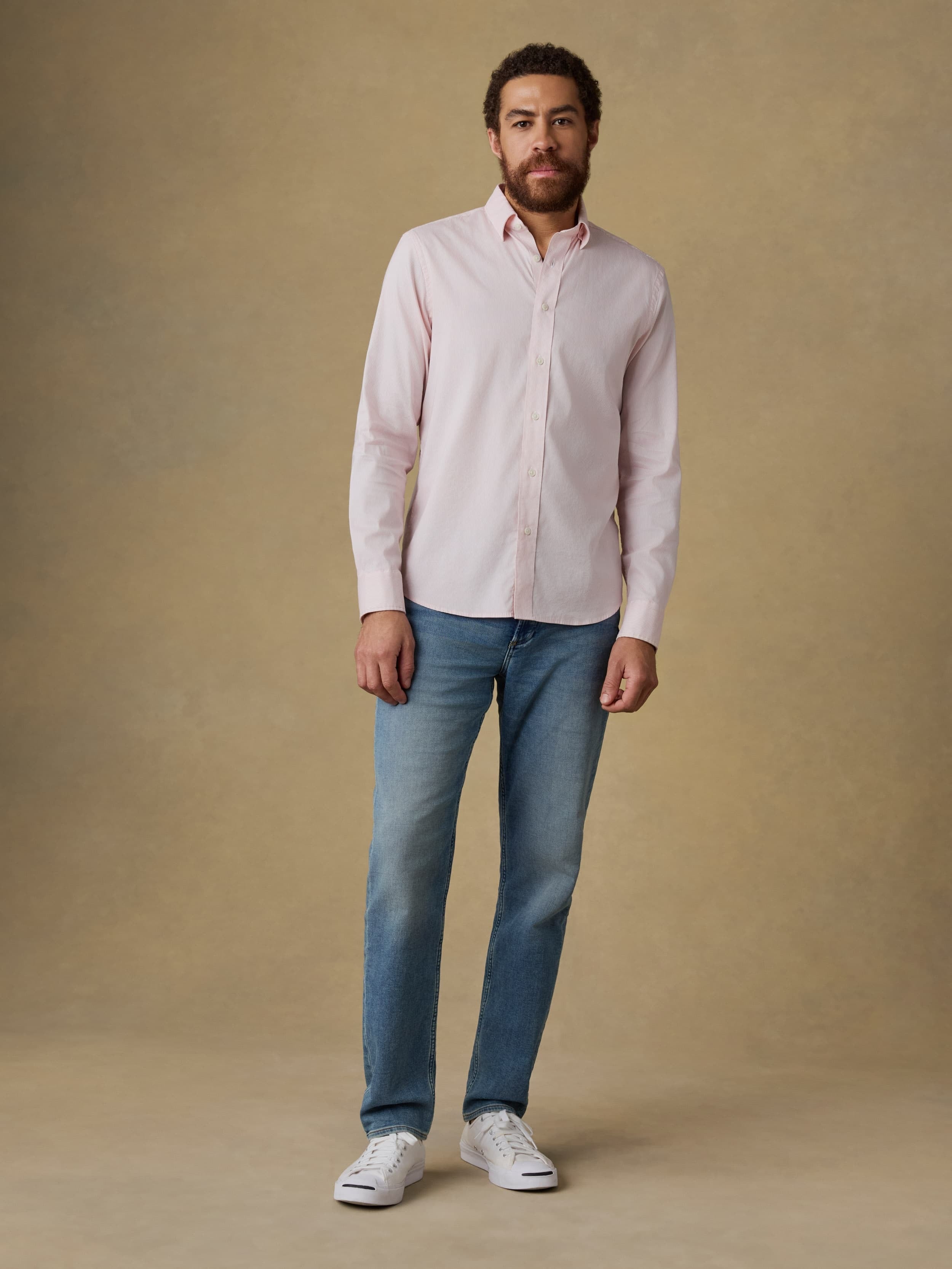 The MovementTM Shirt - Faded Rose Stripe