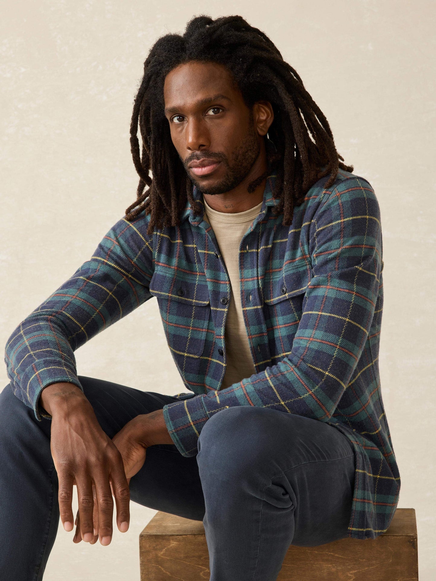 LegendTM Sweater Shirt - Mossy Elm Plaid