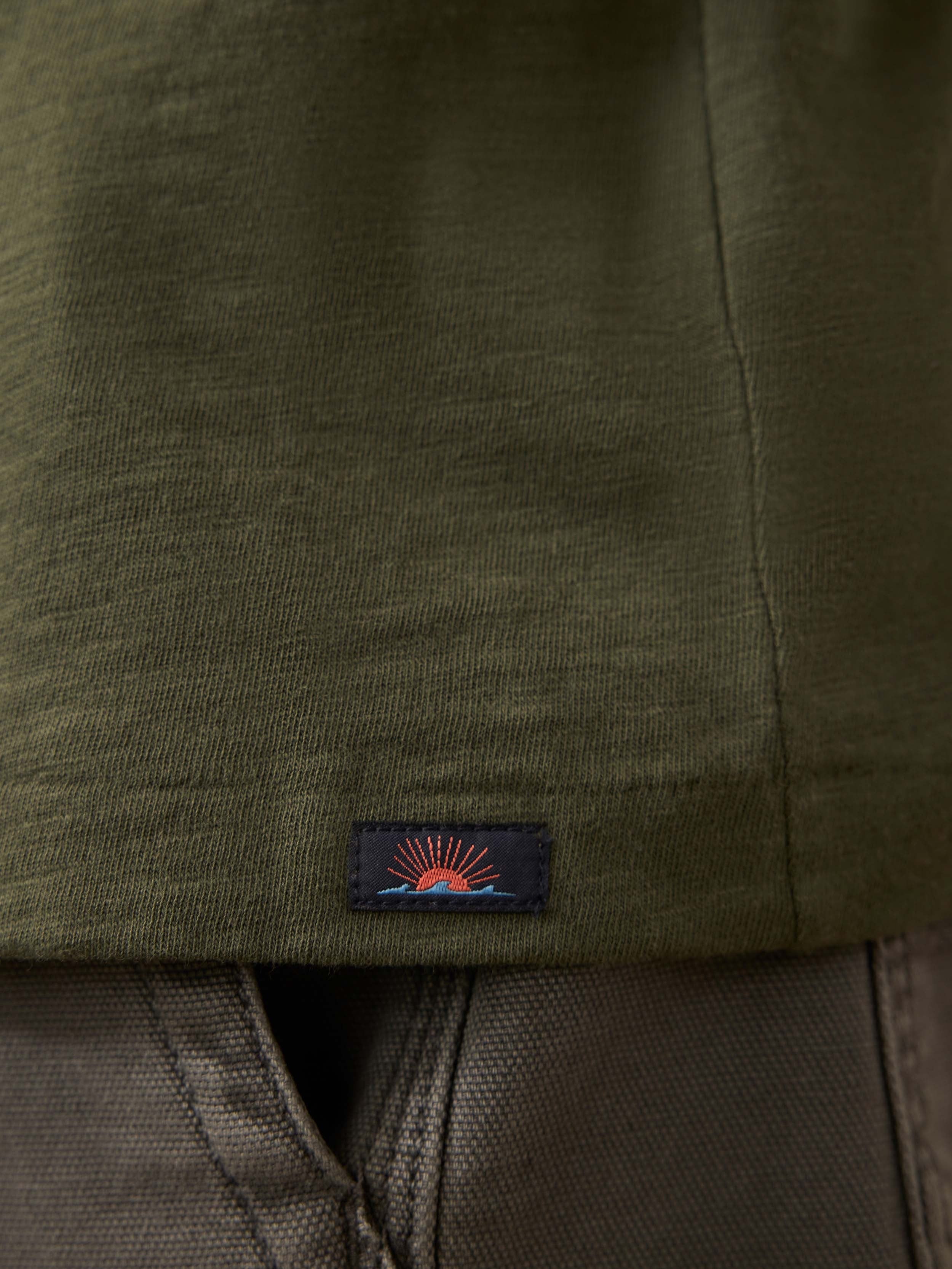Sunwashed Regenerative Tee - Fall Evergreen