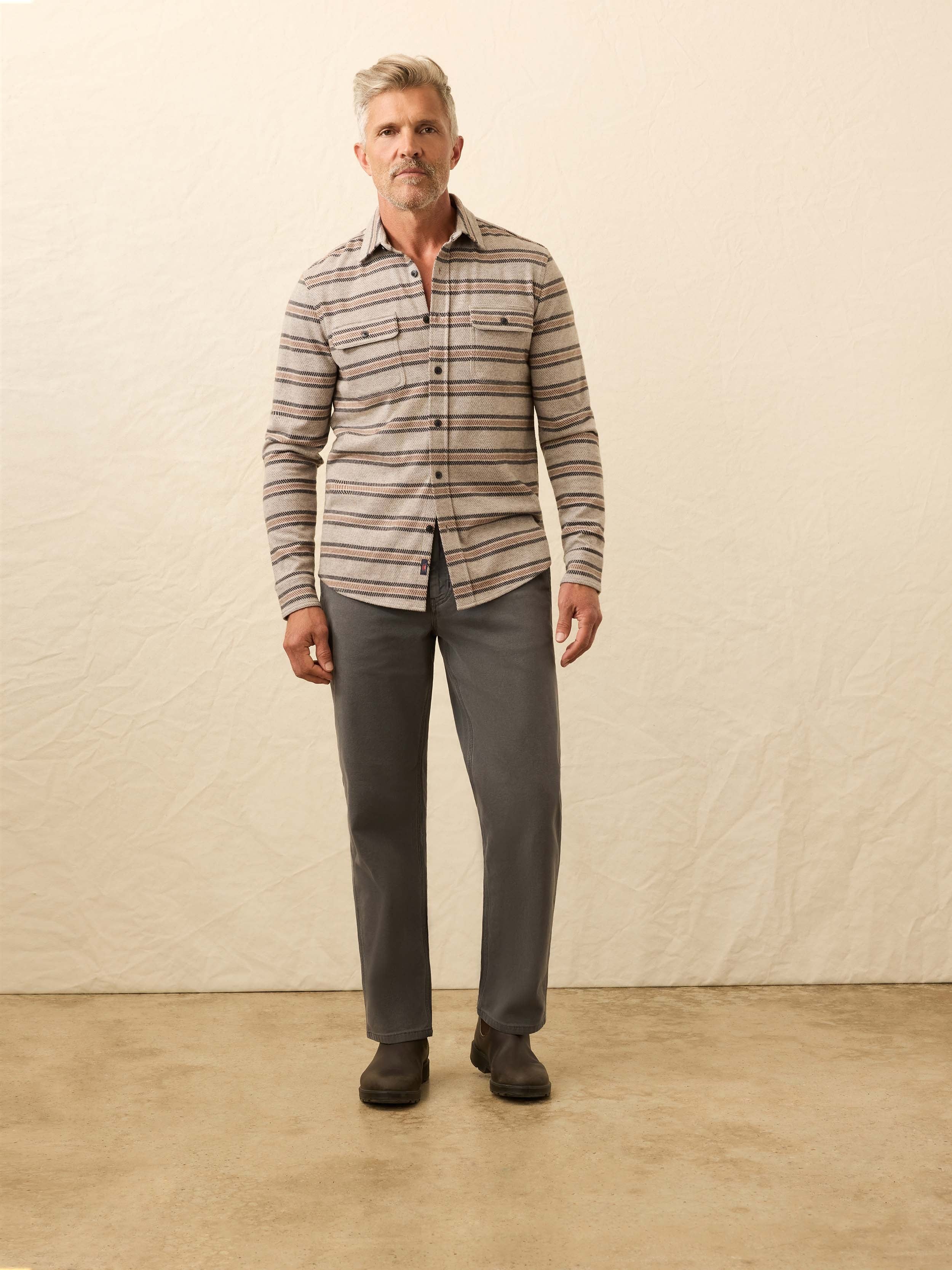 LegendTM Sweater Shirt - Rock Coast Stripe