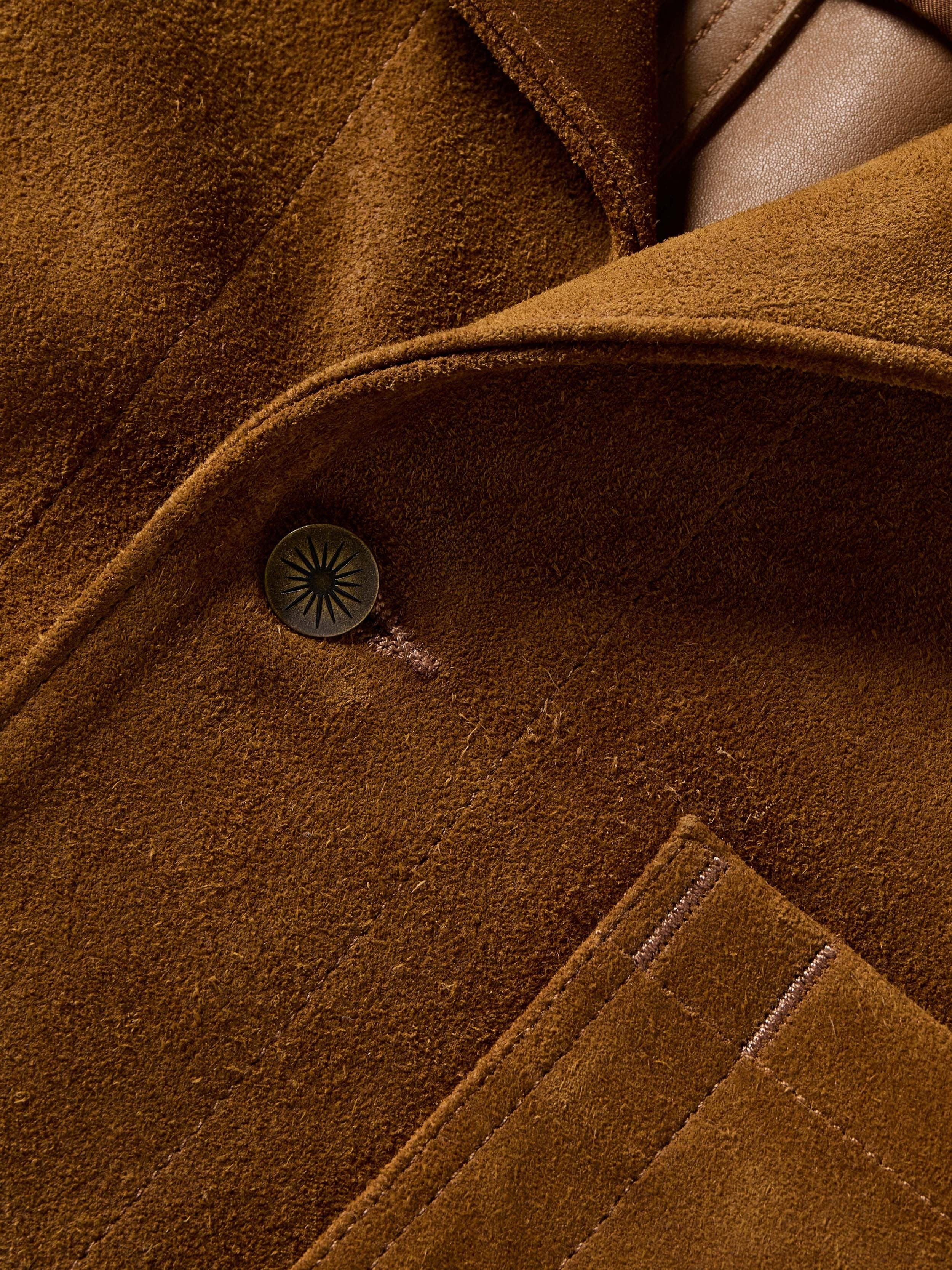 Suede Studio Jacket - Golden Chestnut