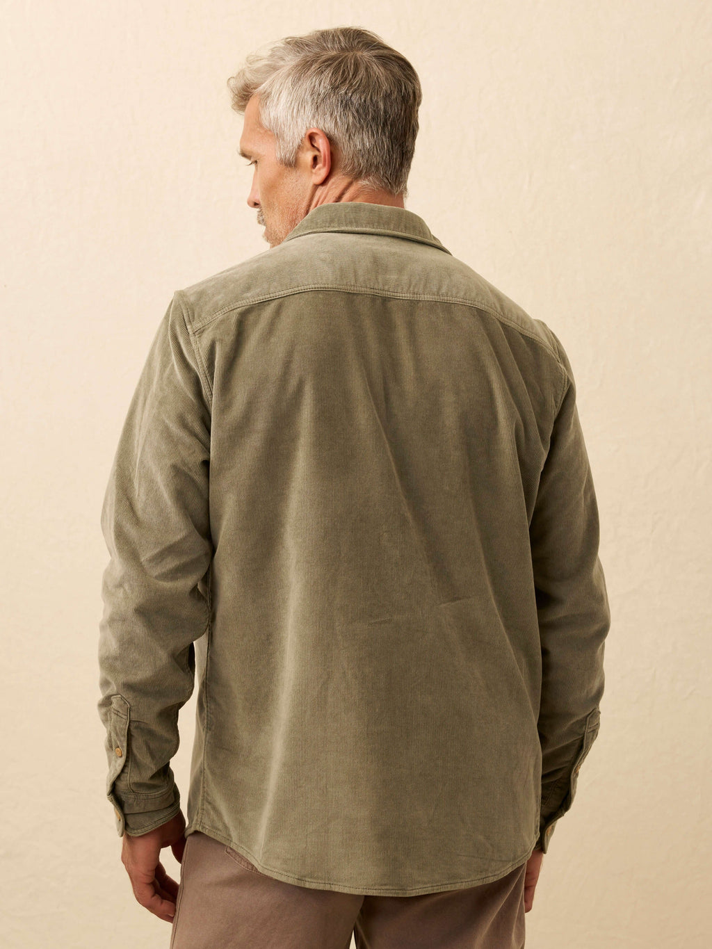 Stretch Terry Corduroy Workshirt - Light Pine