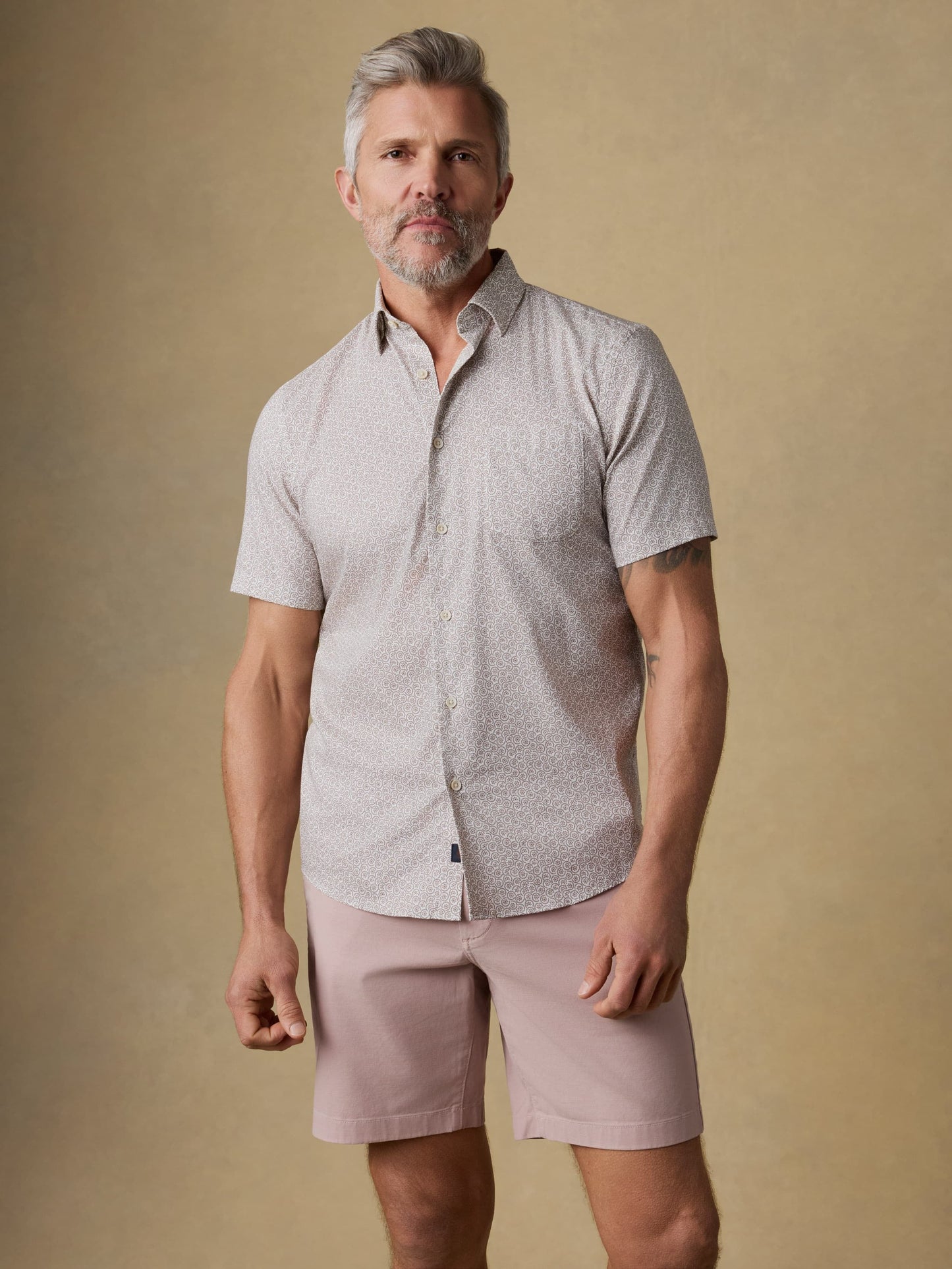 Short-Sleeve MovementTM Monterey Shirt - Wood Sunray Block