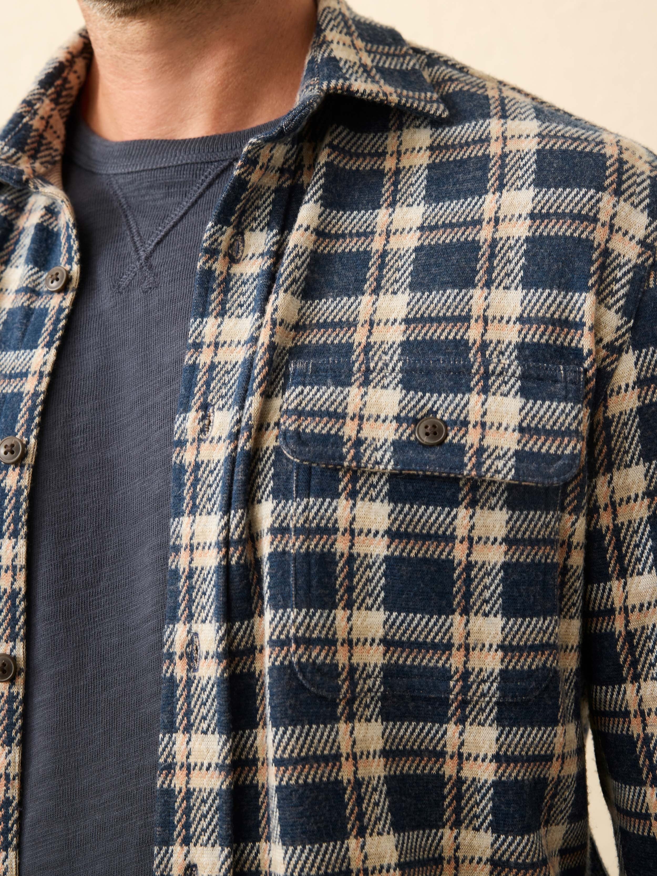 LegendTM Sweater Shirt - Golden Lake Plaid